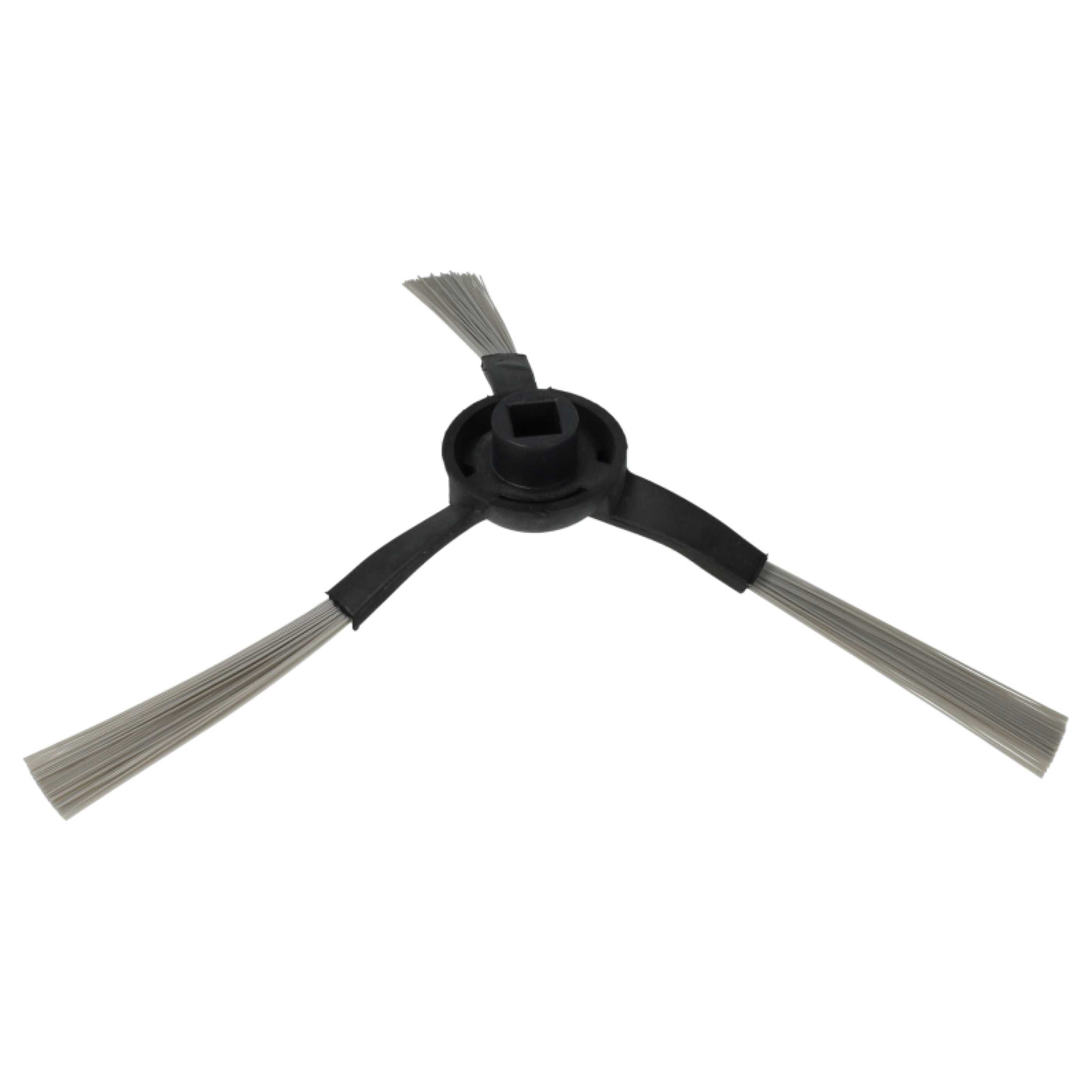 4x Side Brush suitable for Proscenic, Cecotec, Xiaomi 3490/4090 Robot Vacuum Cleaner etc. - 3-armed, black