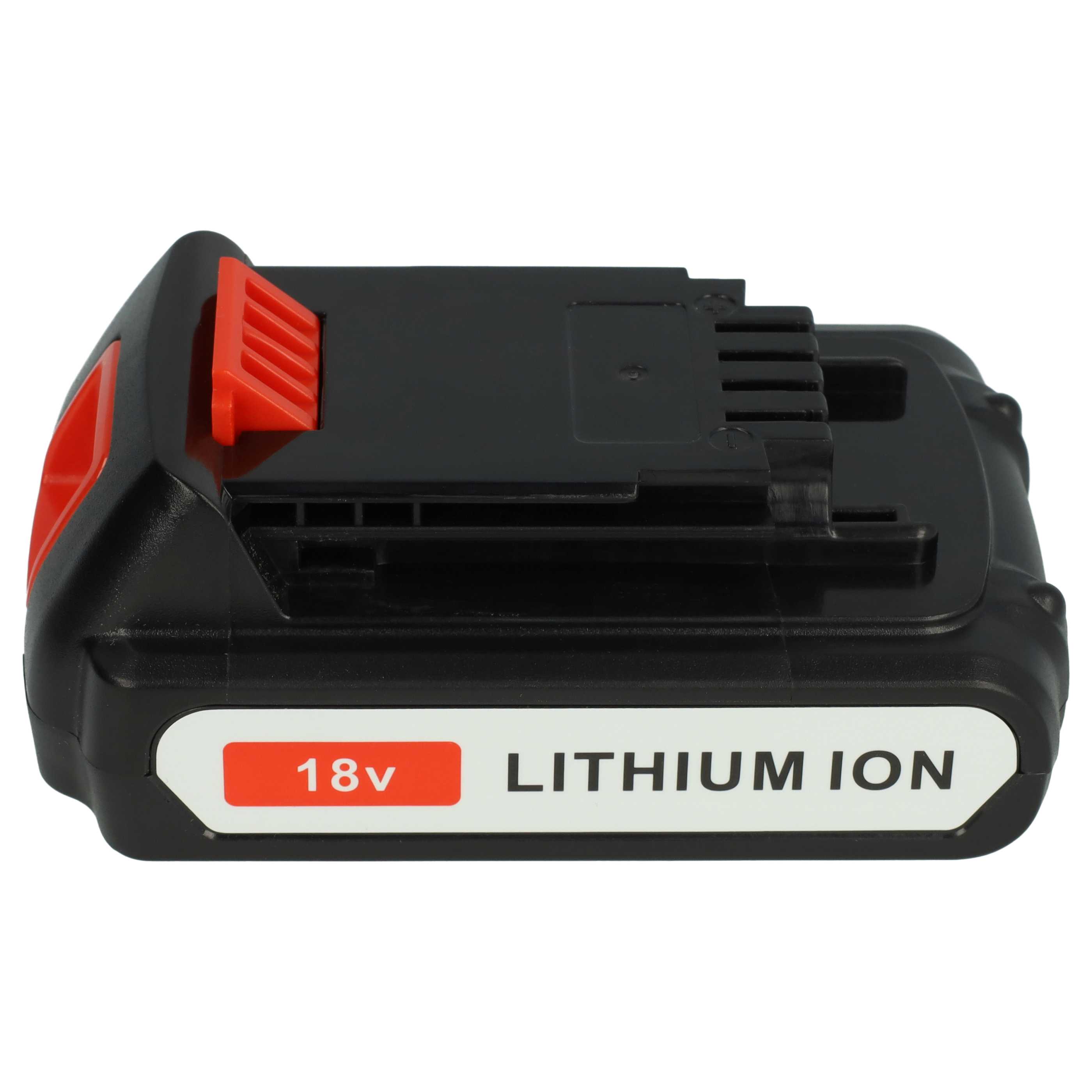 2x Akumulator do elektronarzędzi zamiennik Black & Decker BL1318, BL1518, BL1518-XJ - 1,5 Ah 18 V Li-Ion