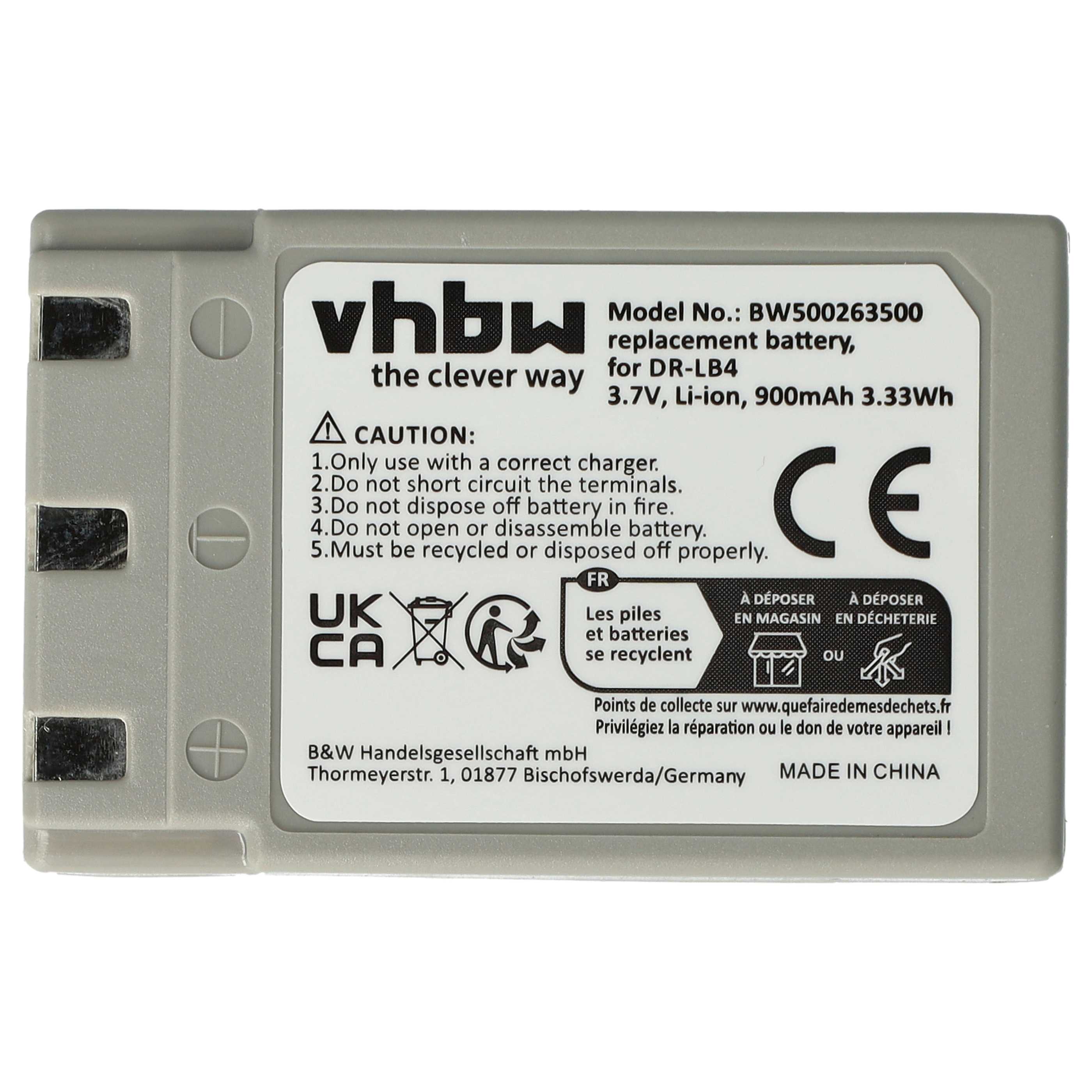 Kamera-Akku (2 Stück) als Ersatz für Concord 431-XXX - 750mAh 3,7V Li-Ion