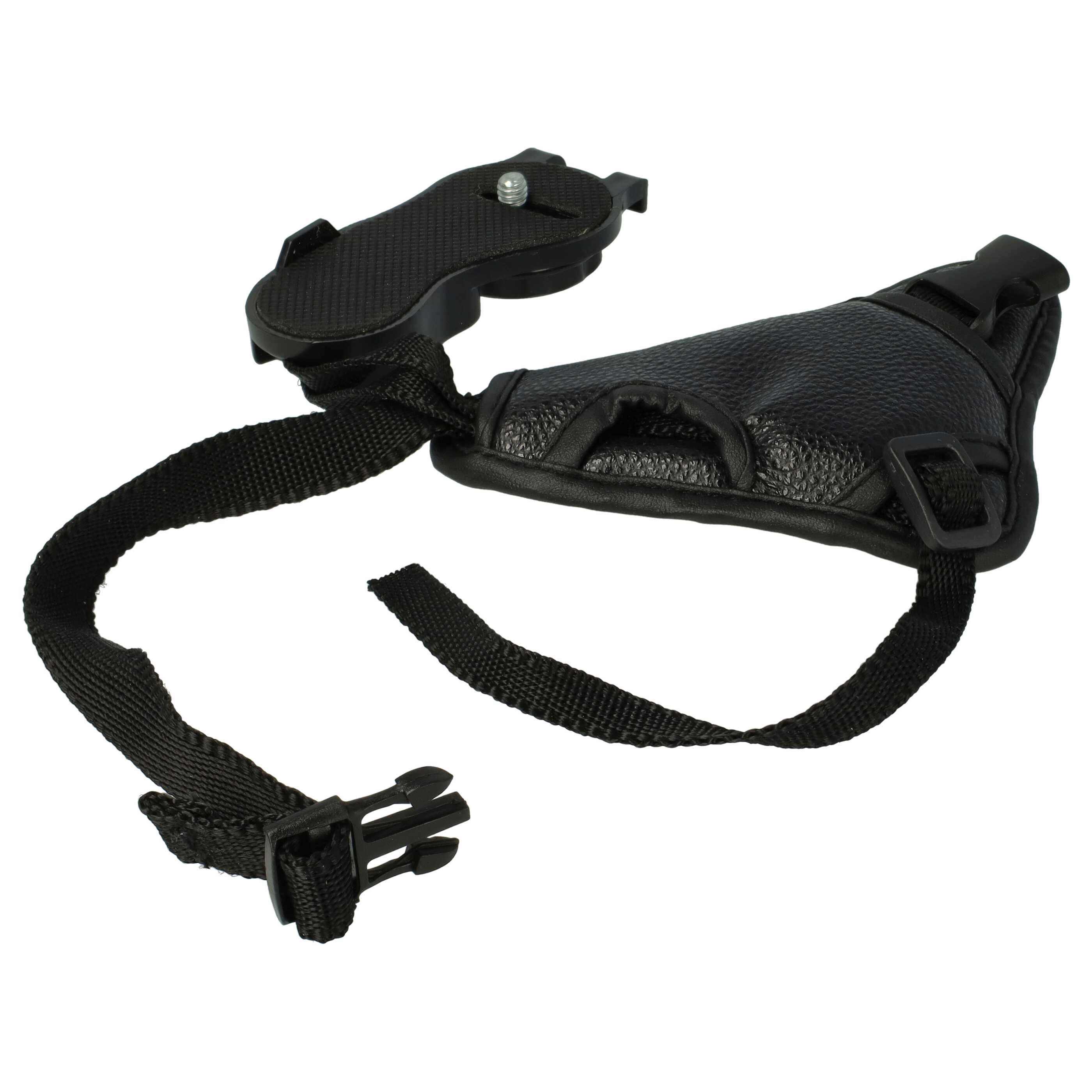 Handschlaufe mit Stativgewinde gepolstert ergonomische Form schwarz für Kamera, DSLR, Kompaktkamera wie Nikon,