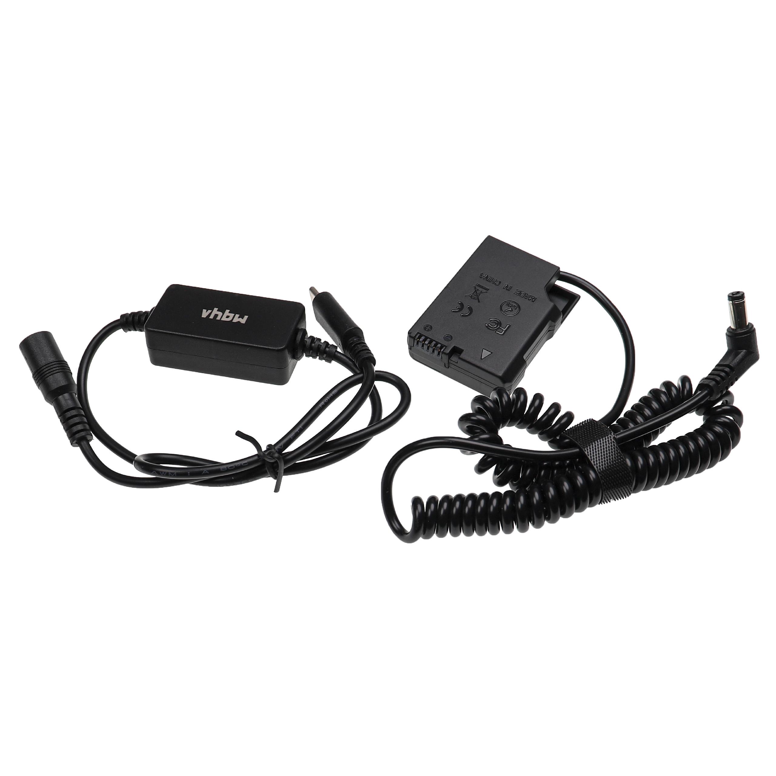 USB Power Supply replaces EN-EL15 EN-EL15b EN-EL15A for Camera + DC Coupler as Nikon - 2 m, 8.4 V 3.0 A