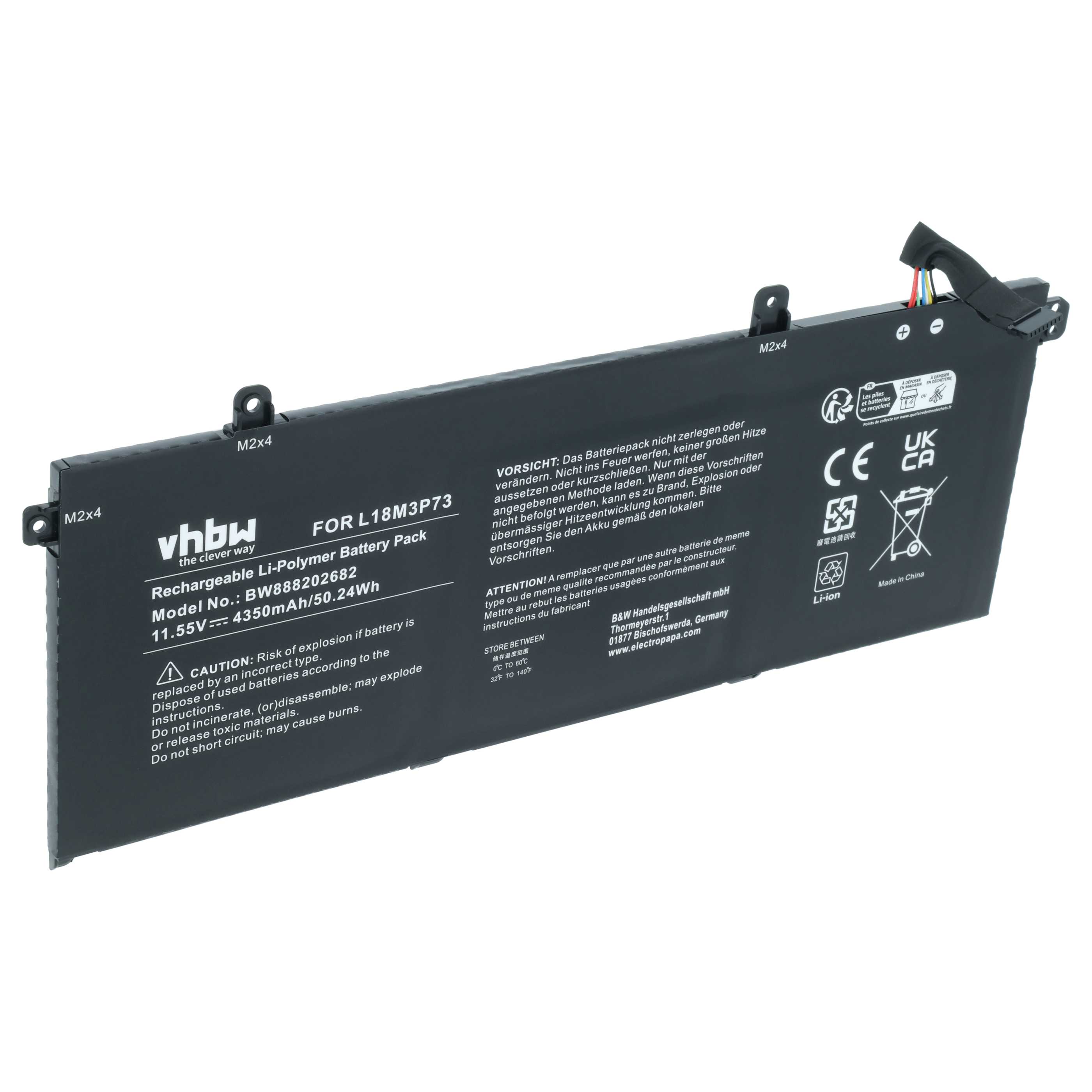 Akumulator do laptopa zamiennik Lenovo 02DL007, 02DL008, 3ICP5/80/73, 5B10W13905 - 4250 mAh 11,52 V LiPo