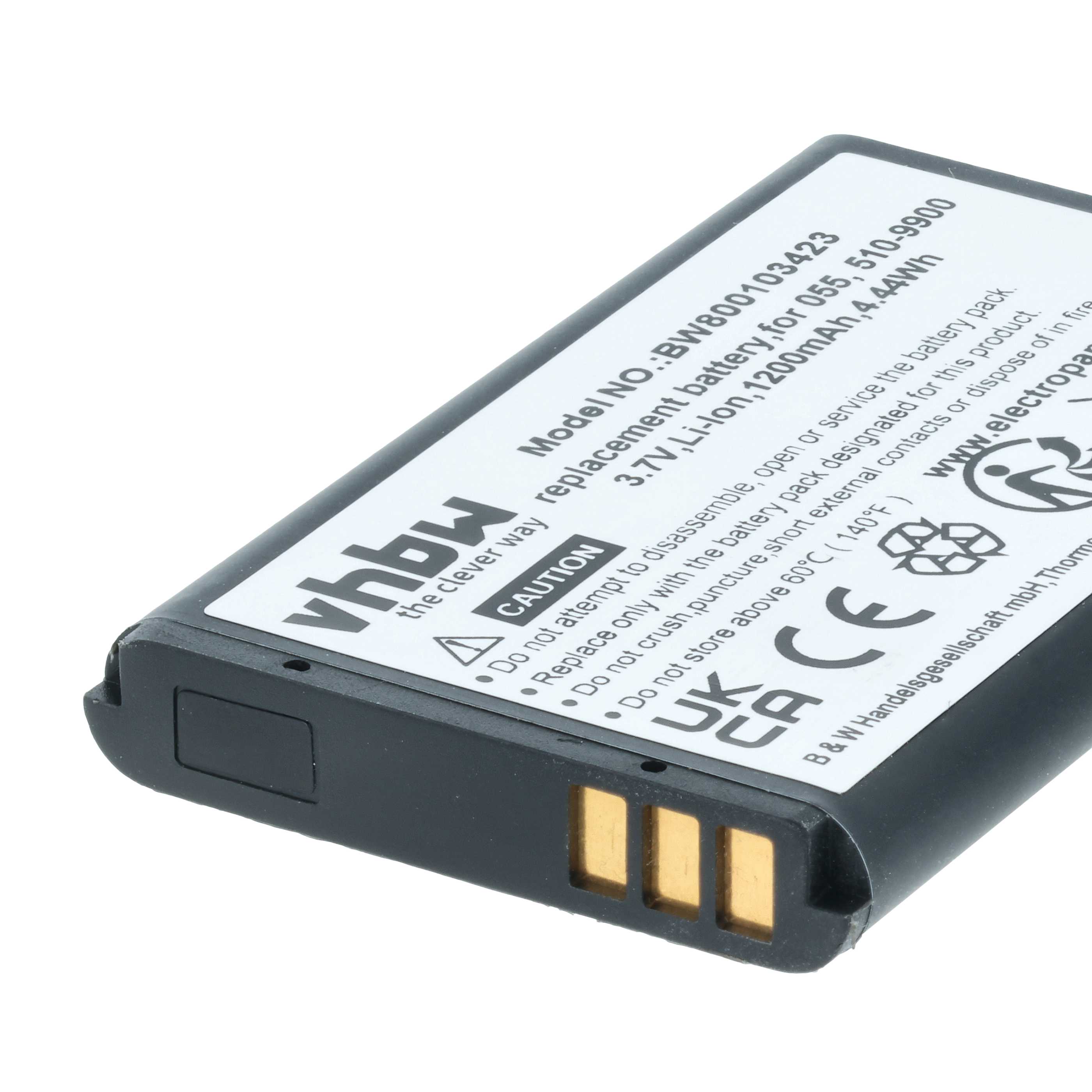 Videocamera 2x Battery replaces Liquid Image 510-9900, 055 - 1200 mAh 3.7 V Li-Ion