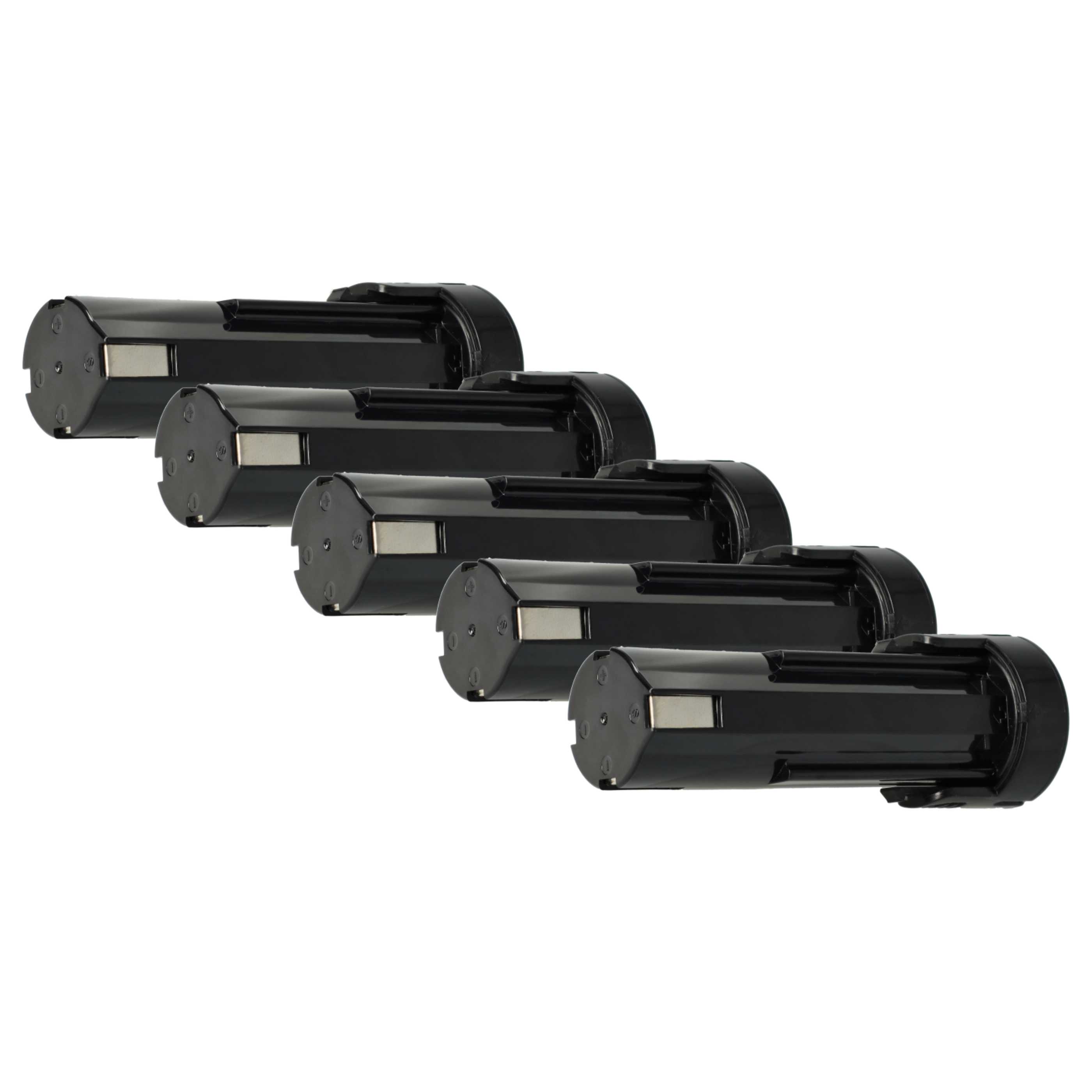 5x Battery replaces Panasonic 6538 1, 6545 6, 6540 1, 6539 6 Electric Power Tool - 3300 mAh, 2.4 V, NiMH