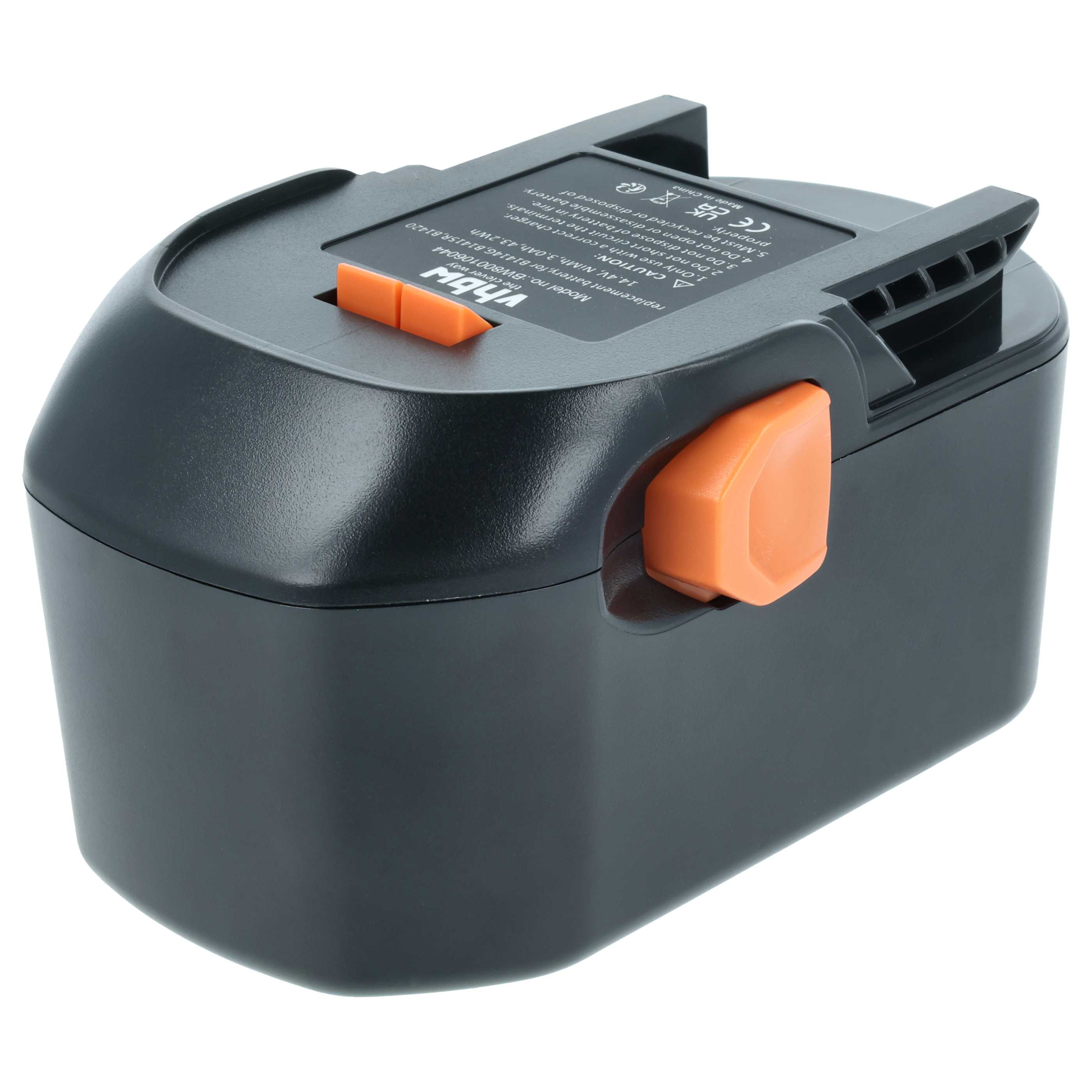 2x Batteria sostituisce AEG 4935413106, 4935416790, B1420, B1414G, B1415R per attrezzo - 3Ah 14,4V NiMH