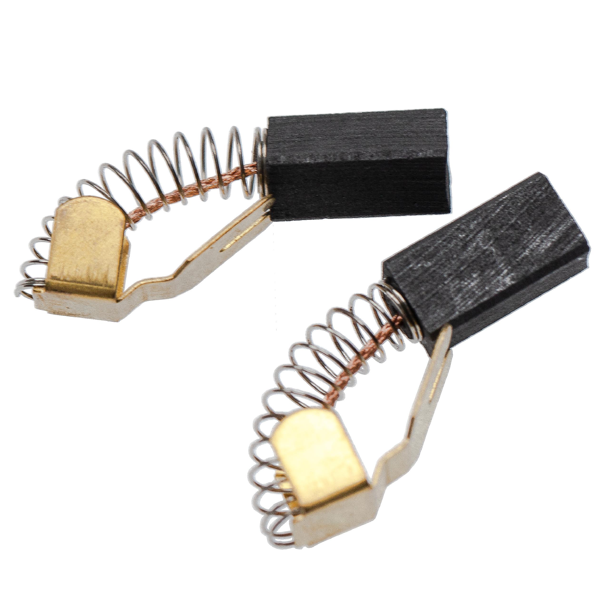2x Carbon Brush as Replacement for Metabo 316033640, 34301001 Electric Power Tools + Spring, 6.25 x 8 x 16mm
