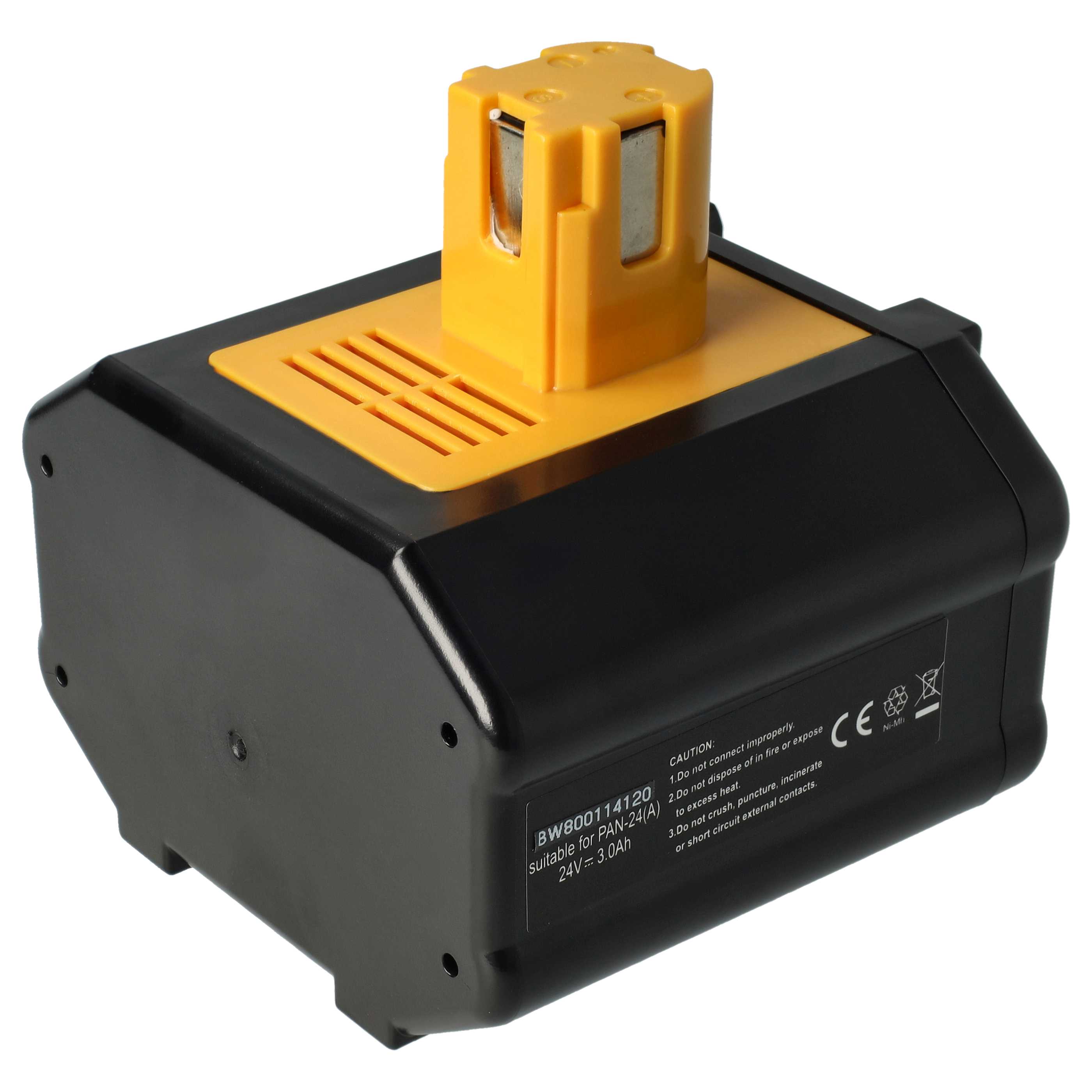 Battery replaces Panasonic EY9117B, EY9116B, EY9210B, EY9210 Electric Power Tool - 3000 mAh, 24 V, NiMH