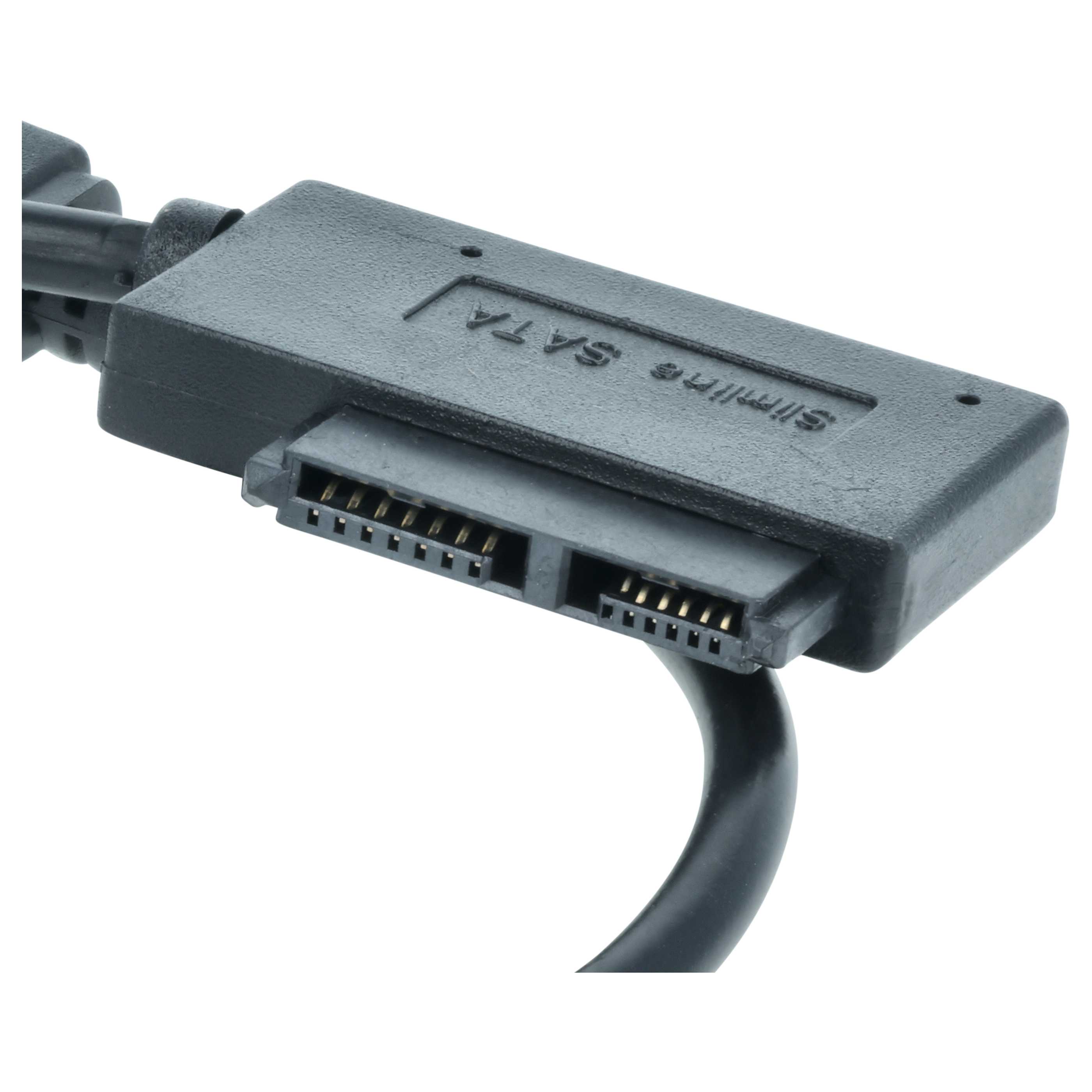 Cable adaptador de Slimline SATA II de 13 pines a USB para unidades de CD/DVD y discos duros - SATA a USB