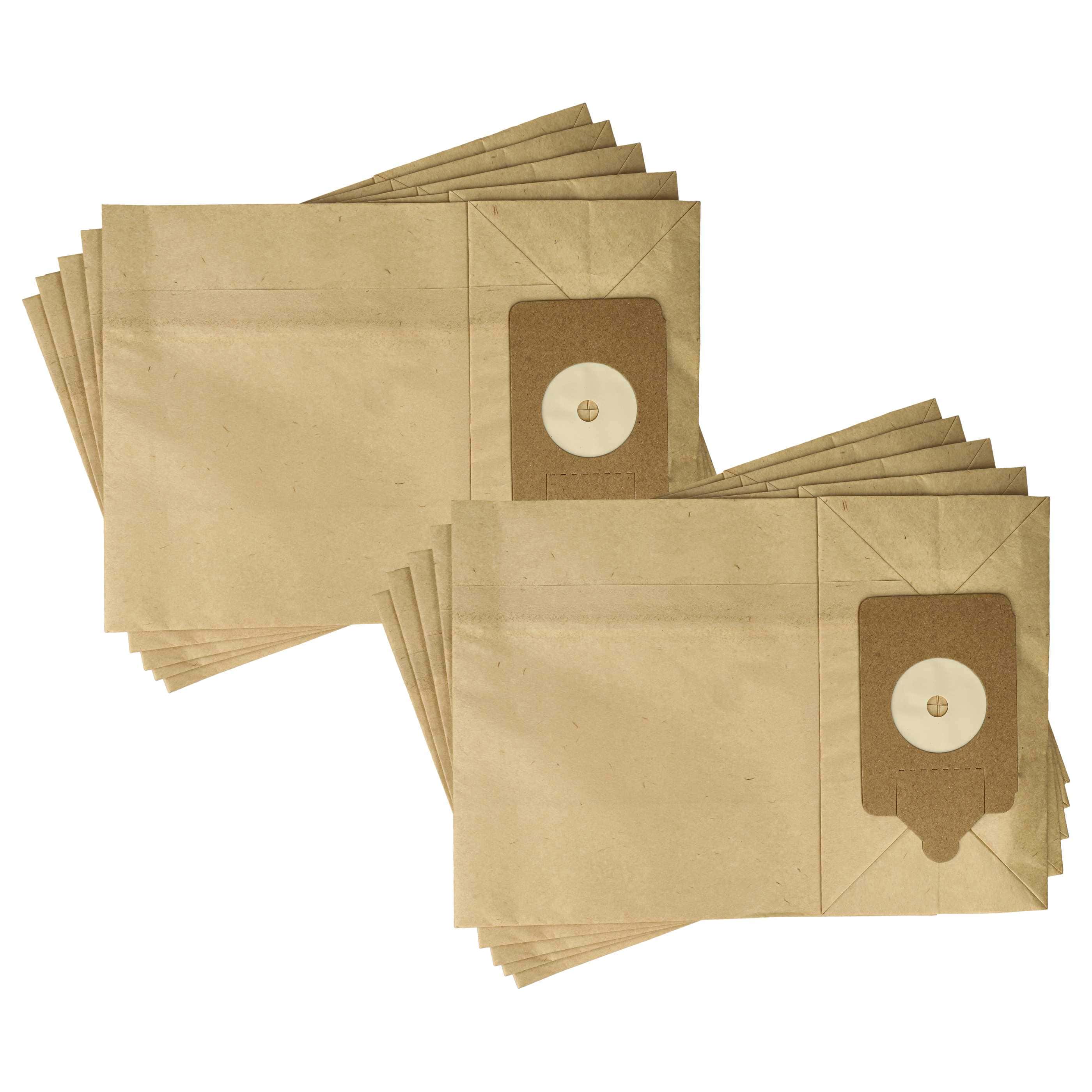 10x Sac remplace Numatic NVM-1C/2, 604100 pour aspirateur Numatic - papier