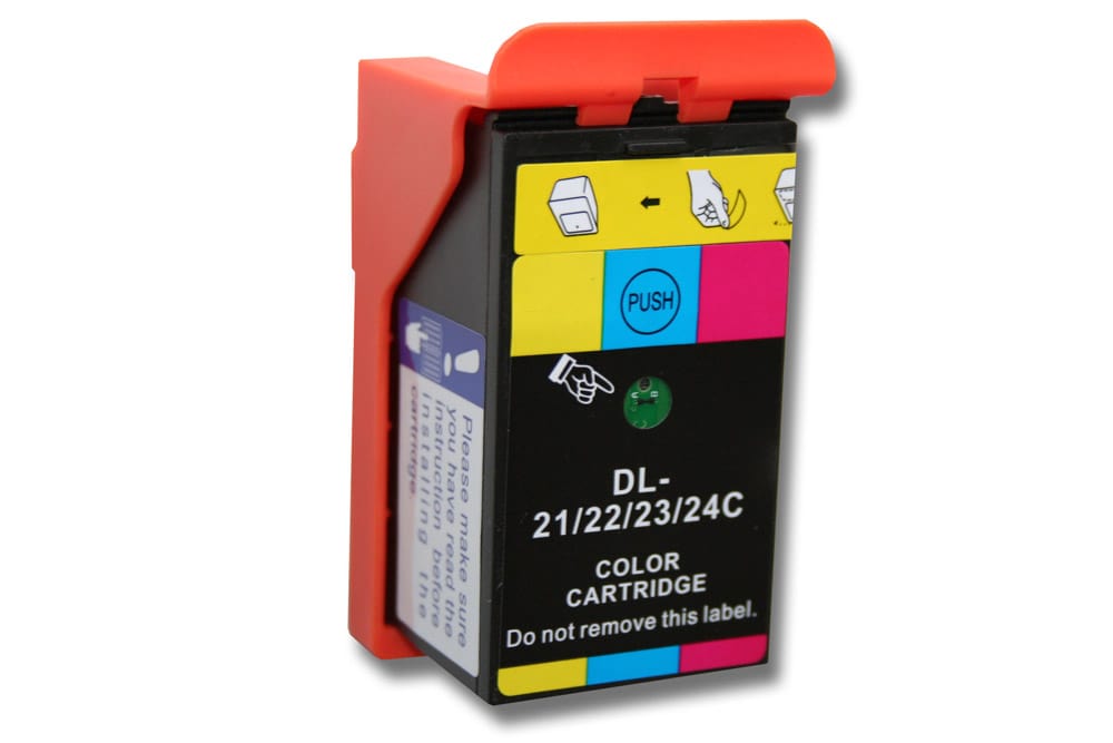 Cartucho tinta reemplaza Dell 21, 22, 23, 24 para impresora Dell - C/M/Y 30 ml