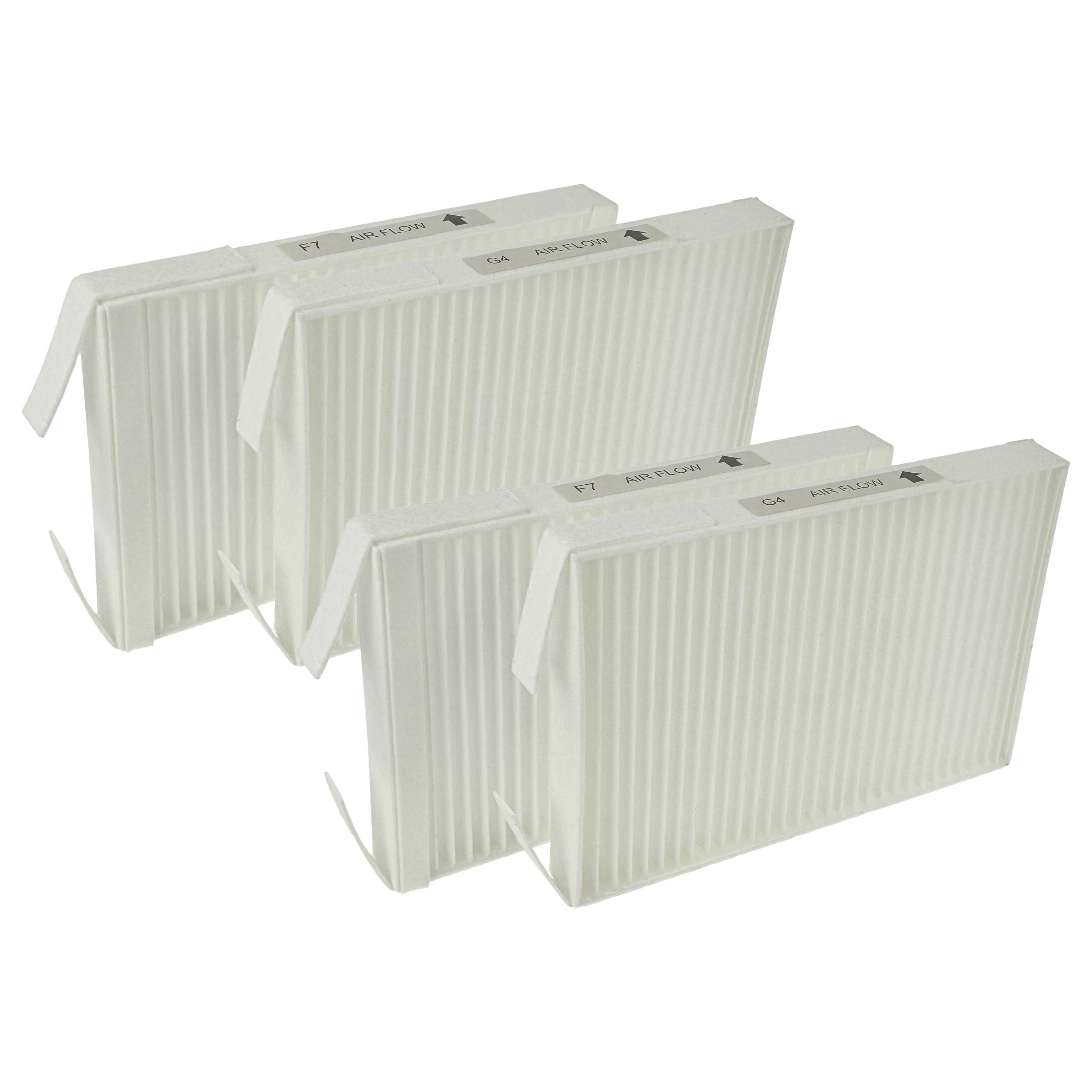 4-part FilterSet replaces Wernig 527005400 for Zehnder Fan etc.