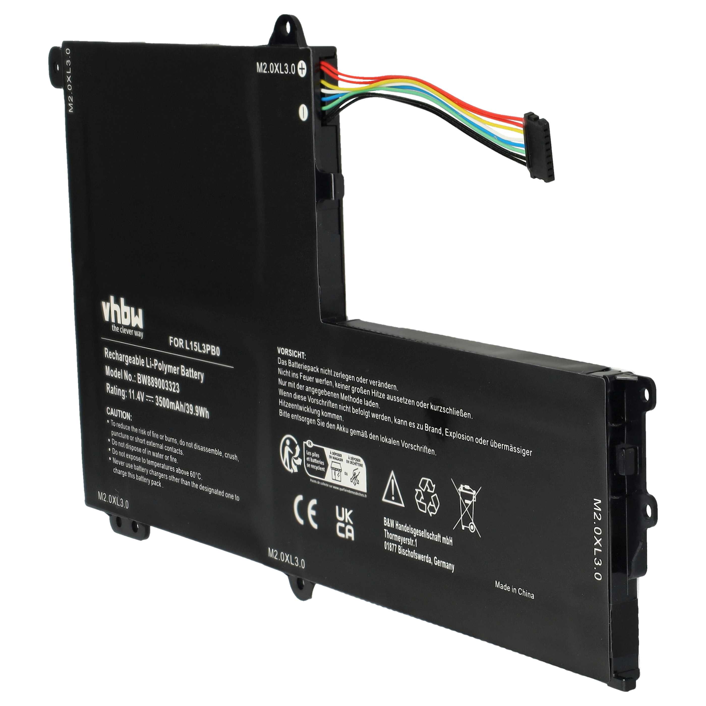 Akumulator do laptopa zamiennik Lenovo B102297-0004, L15M3PB0, 5B10K84638, L15C3PB1 - 3500 mAh 11,4 V LiPo