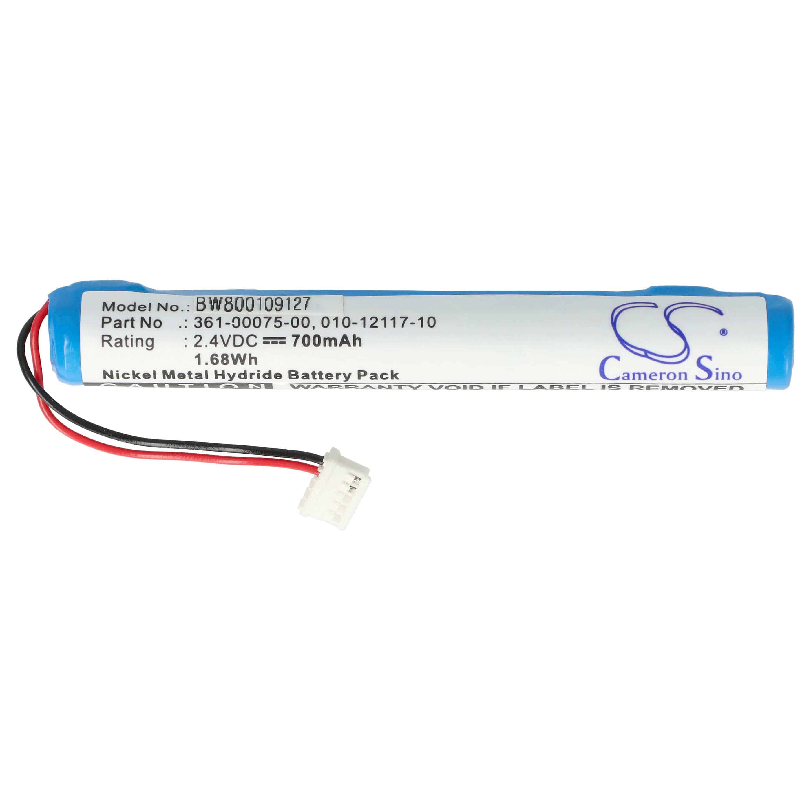 GPS Battery Replacement for 010-12117-10, 361-00075-00 - 700mAh, 2.4V