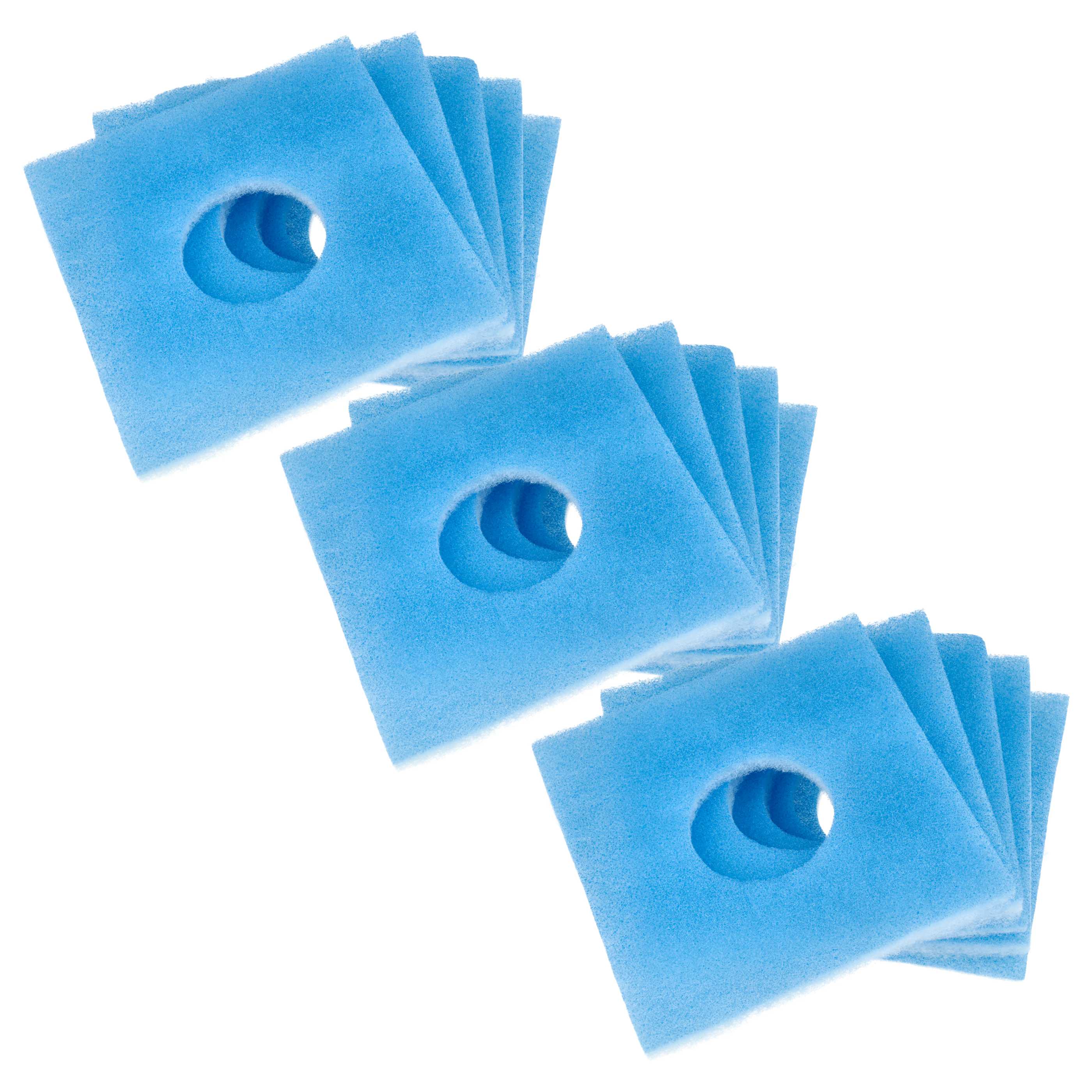 15x Filter als Ersatz für Limodor 00012 für Limodor / Limot Lüfter - Filterklasse G3, weiß, blau