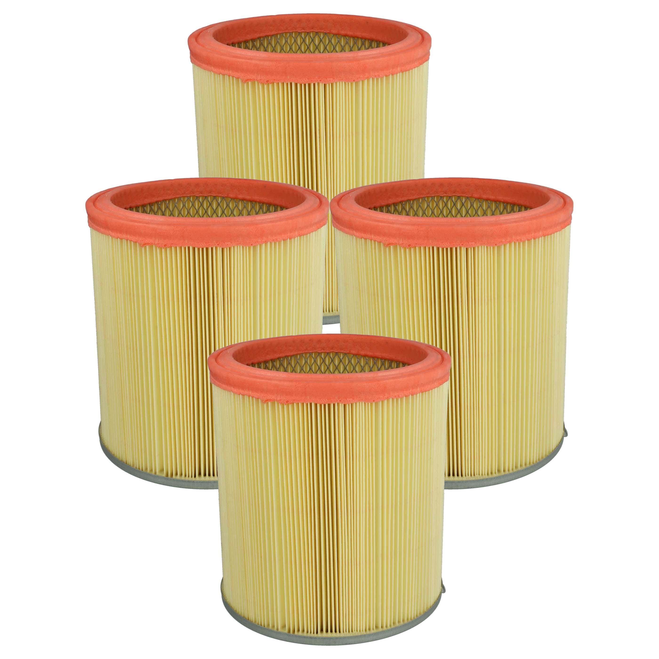 4x Filtro reemplaza Rowenta ZR70 para aspiradora Tefal filtro redondo, naranja / amarillo