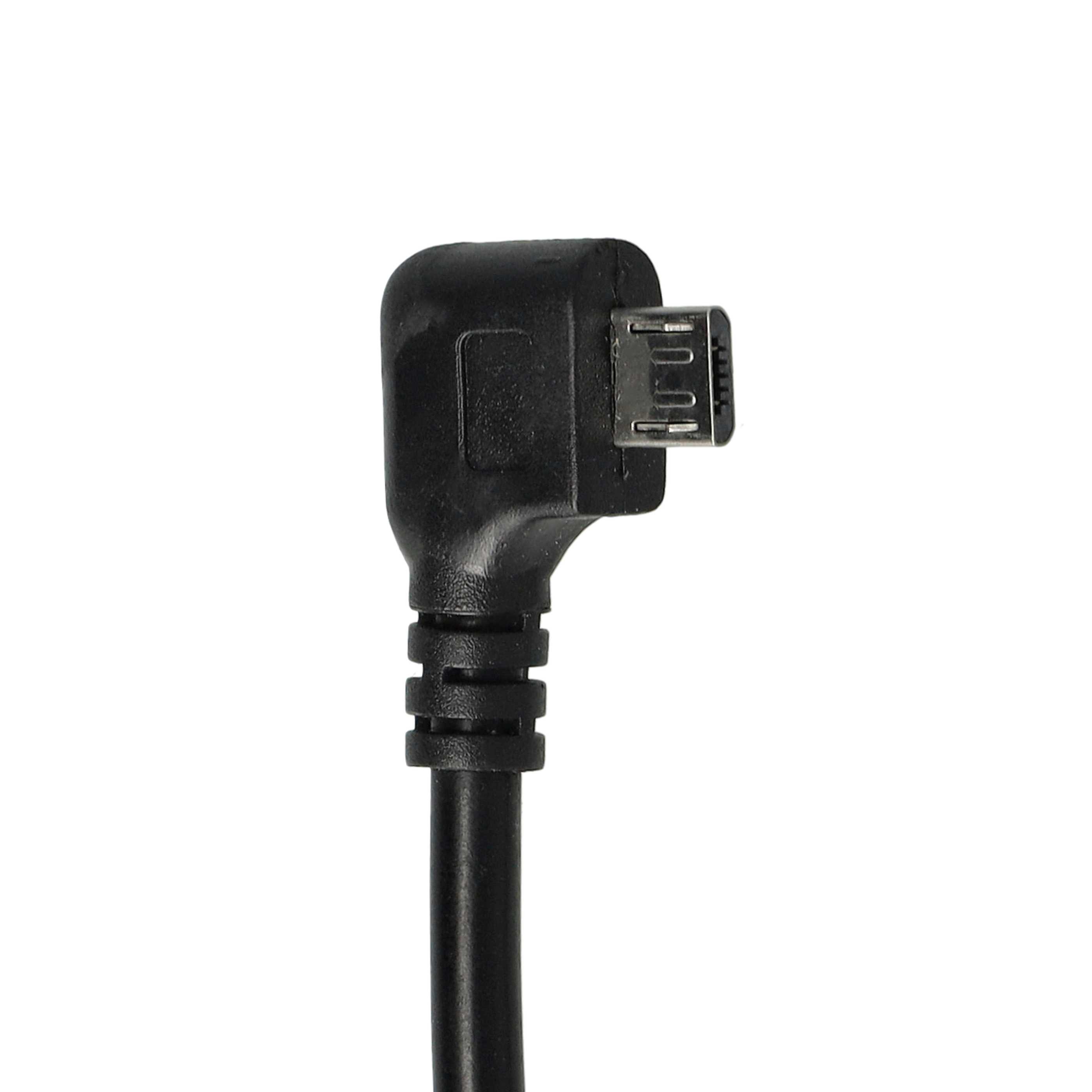 Adapter OTG USB On The Go z Micro-USB na USB (żeński) kąt 90° do smartfona, tableta, laptopa