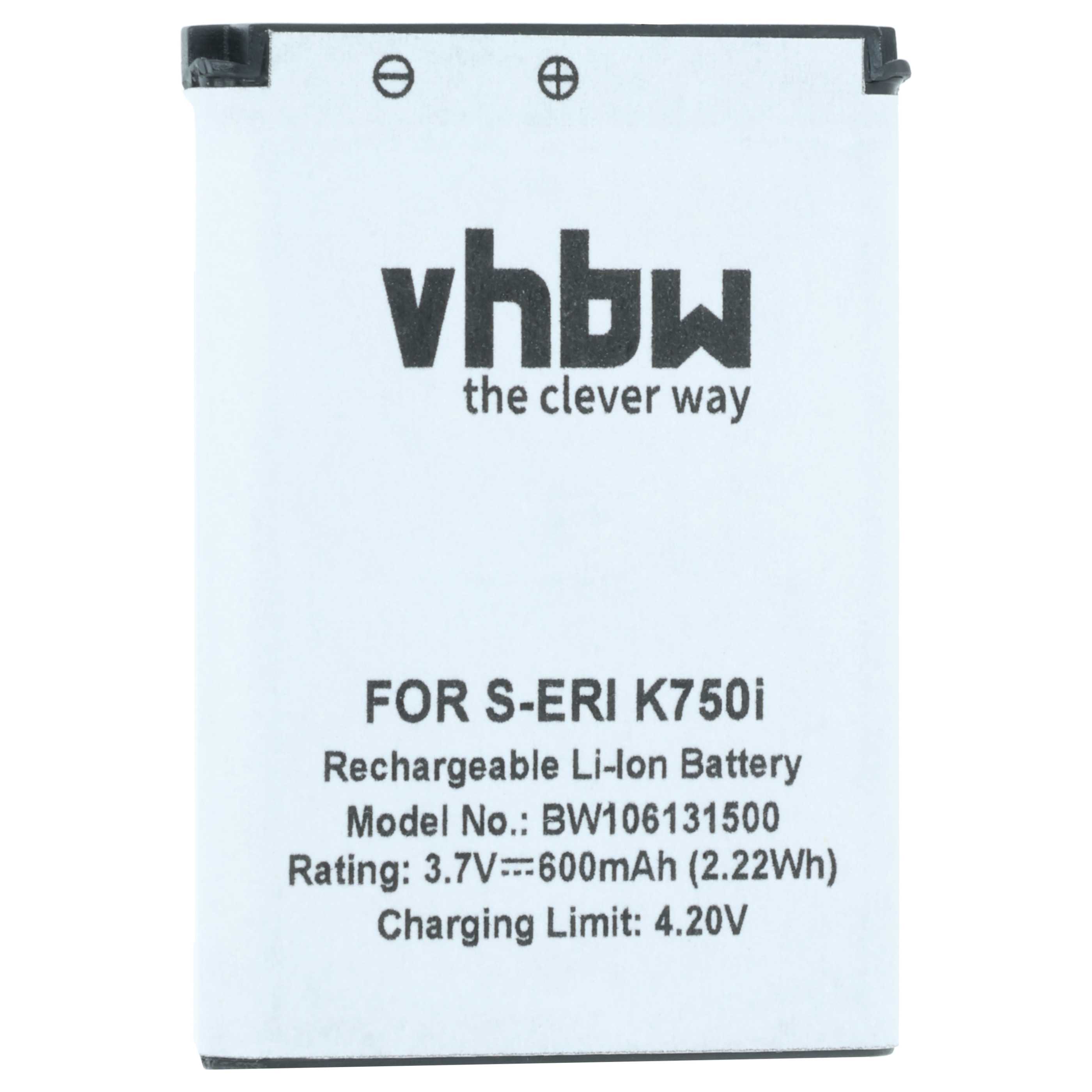 Akumulator do telefonu smartfona zamiennik Sony-Ericsson BST-37 - 600 mAh 3,7 V Li-Ion