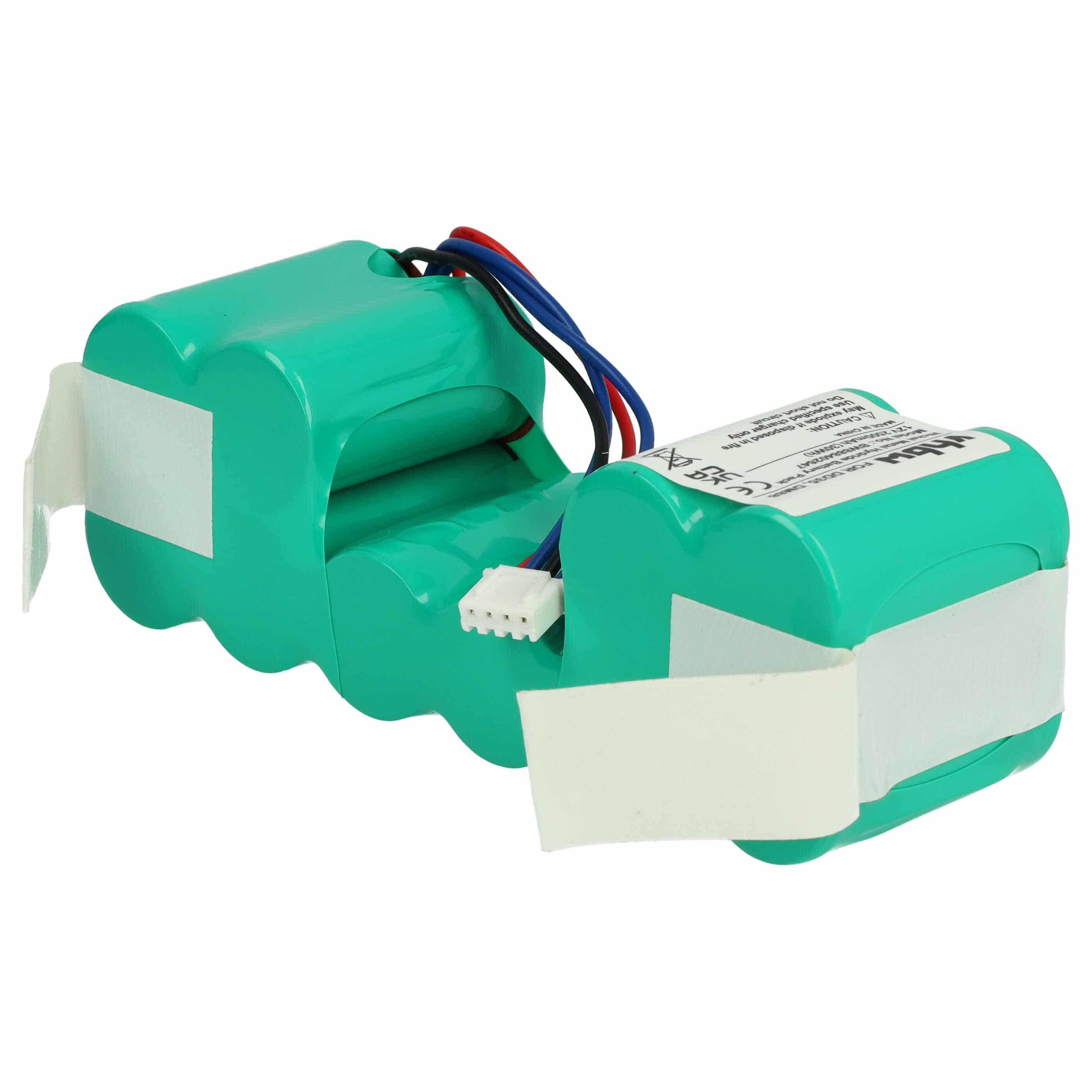Batteria sostituisce Ecovacs DD4G, 10002167, 10001568, DD3G per robot aspiratore iRobot - 2500mAh 12V NiMH