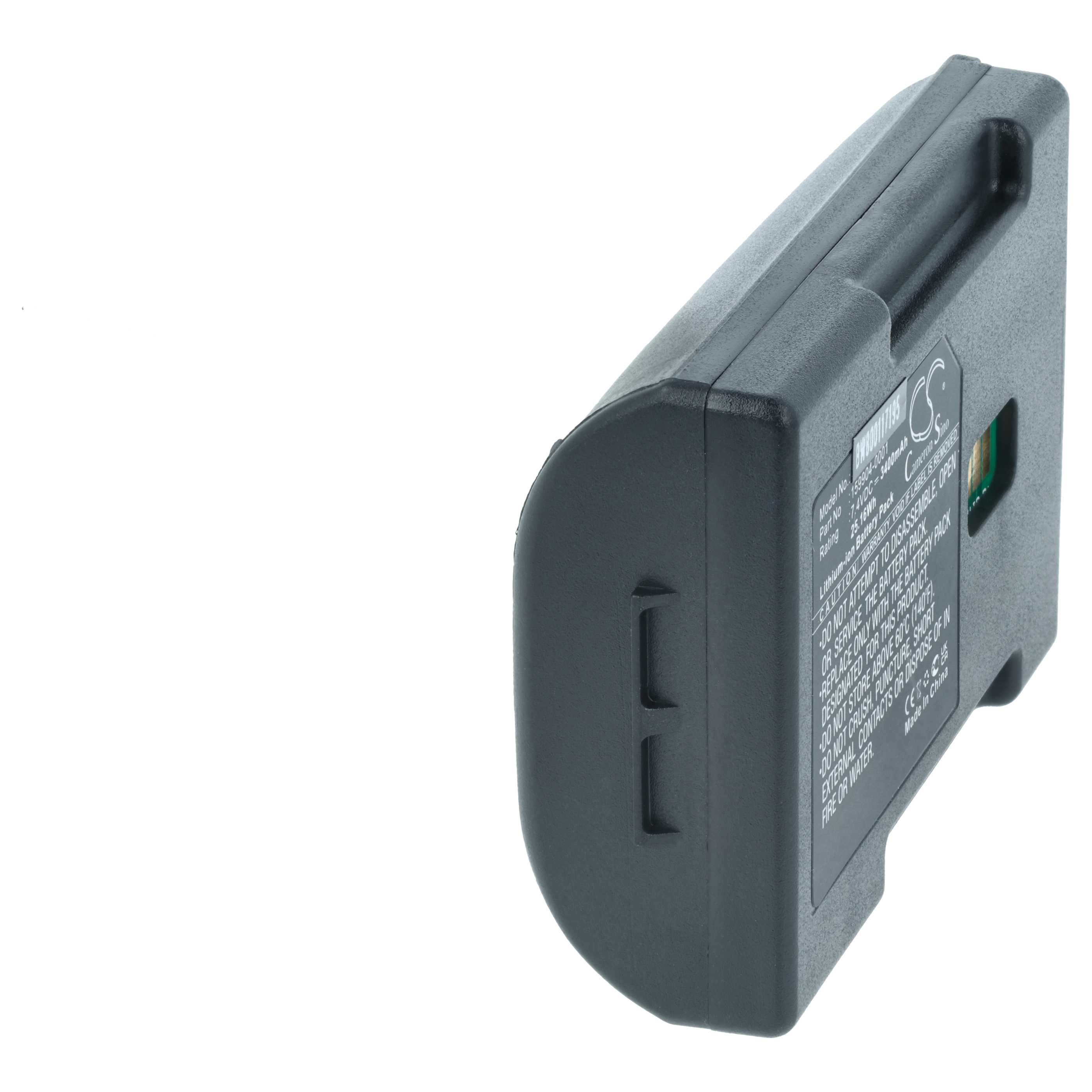 5x Battery replaces LXE 161772-0001, 163467-0001, 159904-0001 for Lxe Barcode Scanner POS - 3400 mAh 7.4 V
