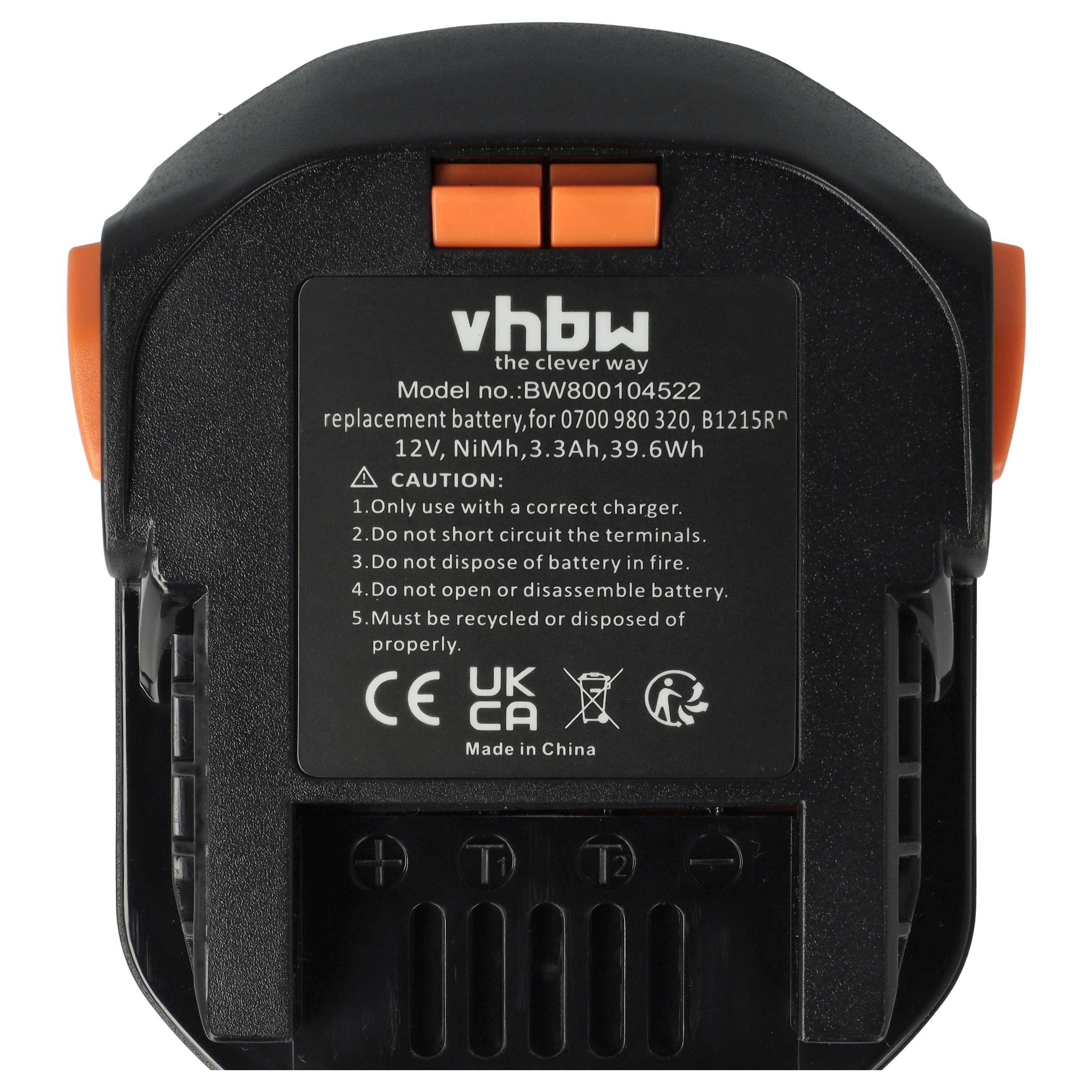 Batterie (2 pcs.) remplace AEG 0700 980 320, M1230R, B1220R, B1215R outil électrique AEG - 3,3Ah 12V NiMH