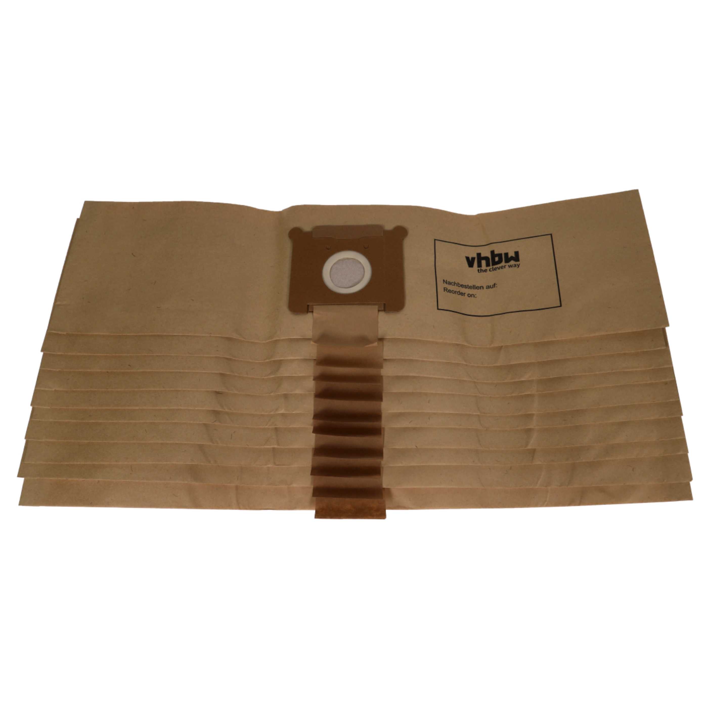 20x Sac remplace Fakir 2204805, 2601805, 3288810, 3270805 pour aspirateur Hako - papier