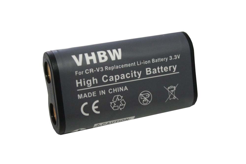 Batterie remplace RV3, RCR-V3, LB01, LB-01, CR-V3P, CR-V3 pour appareil photo - 1000mAh 3,6V Li-ion