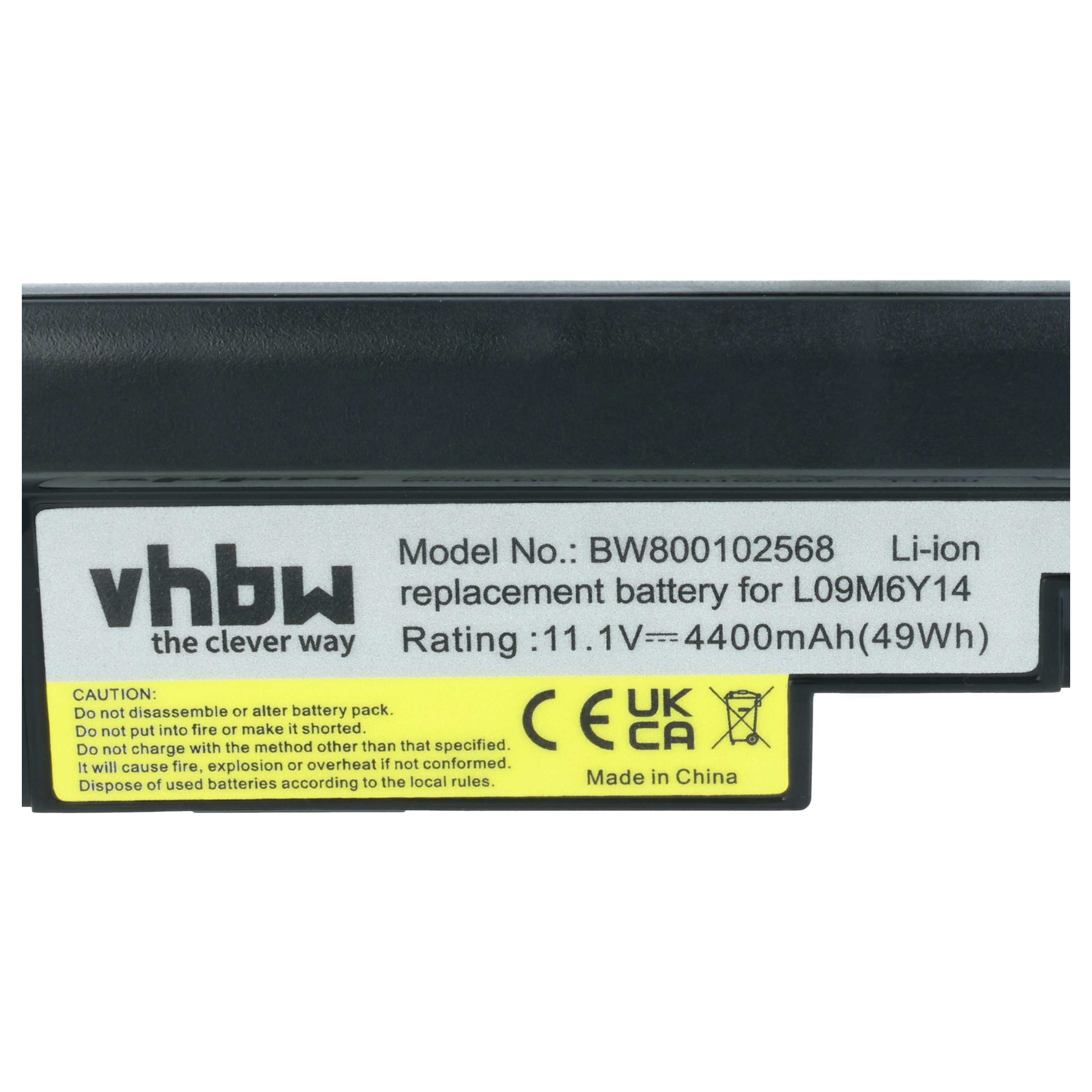 Akumulator do laptopa zamiennik Lenovo 121000921, 121000920, 121000919 - 4400 mAh 11,1 V Li-Ion, czarny