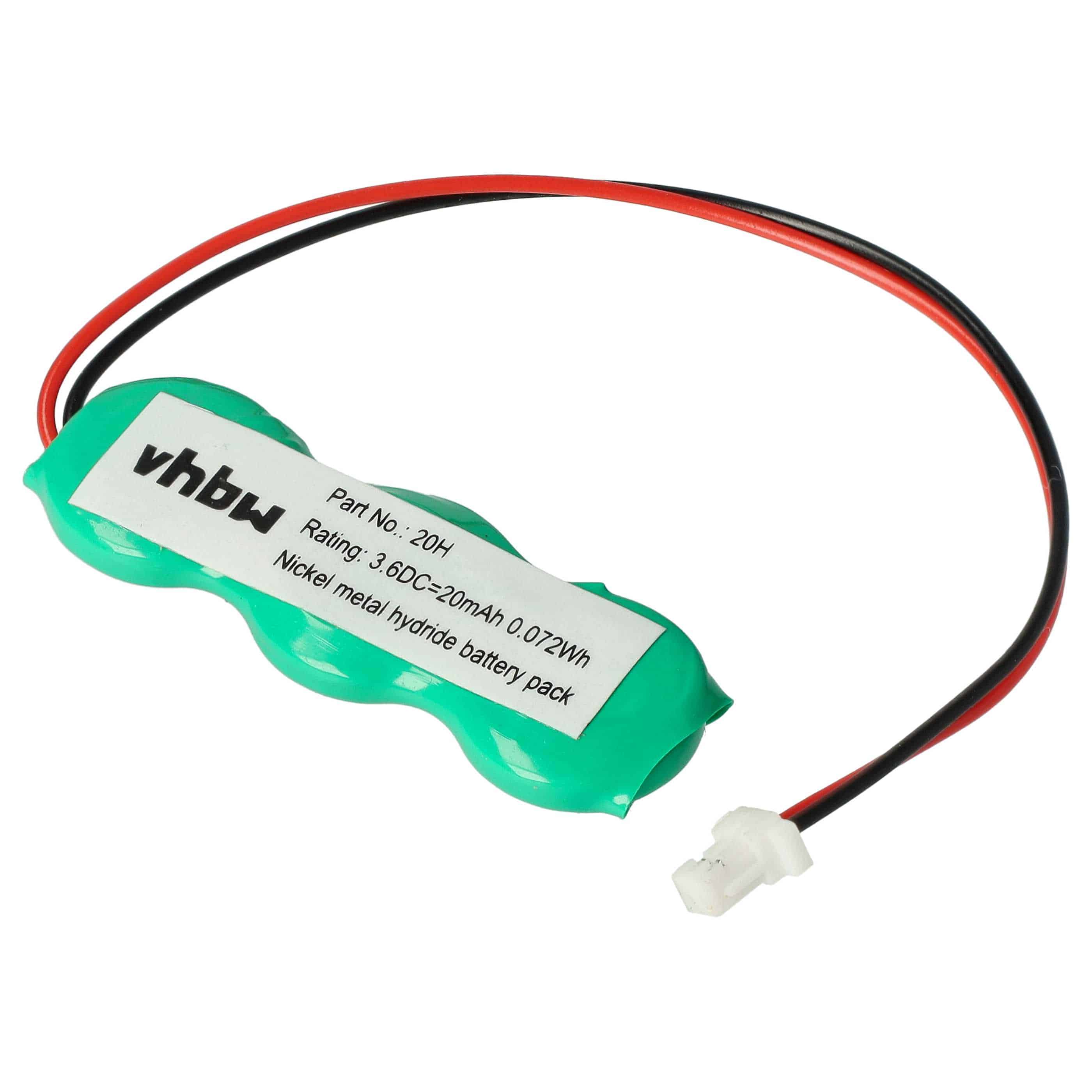 Computer BIOS Battery (5 Units) Replacement for 317-200-001, 3/V15H - 20 mAh 3.6 V NiMH