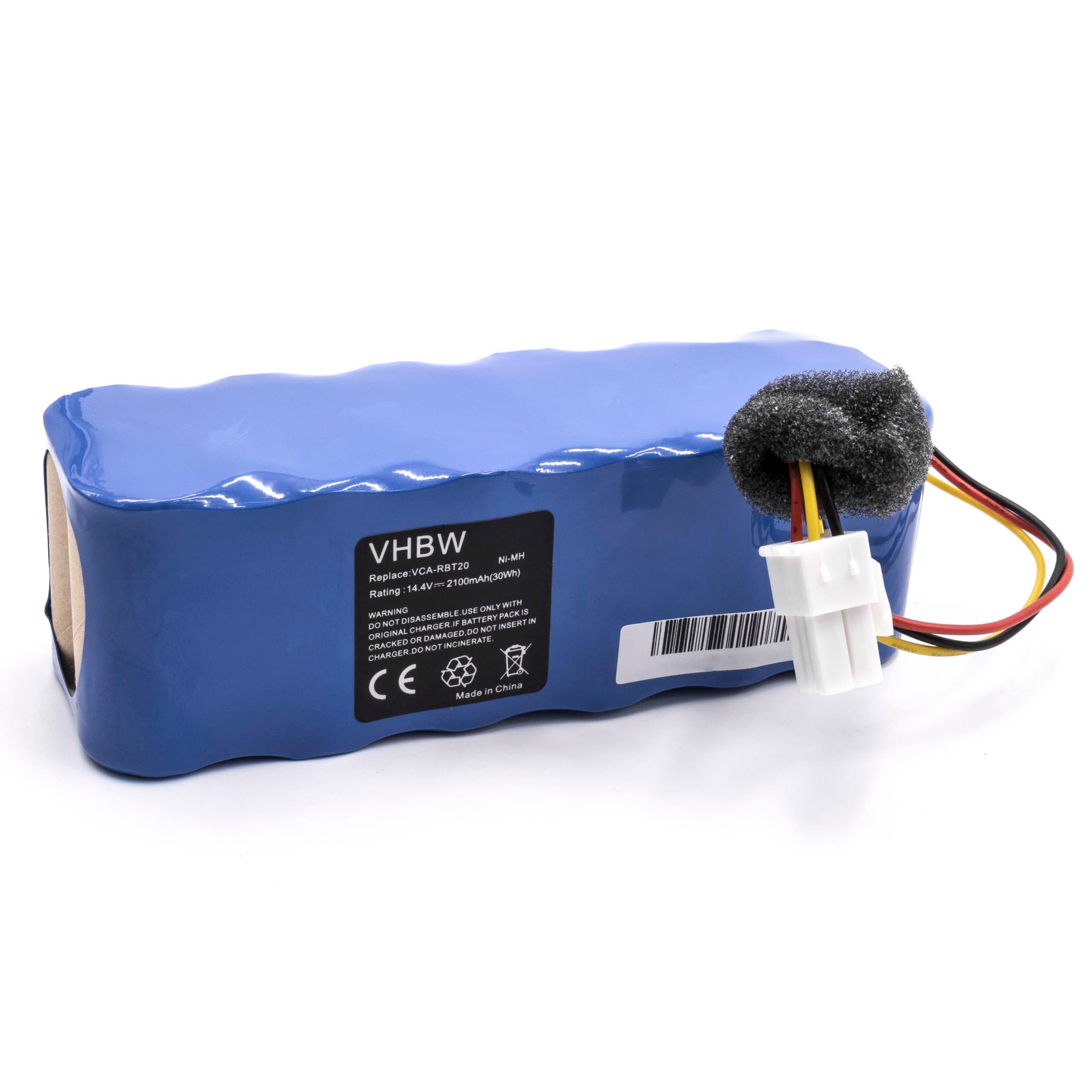 Batterie remplace Samsung AP5576883, DJ63-01050A, AP5579205 pour robot aspirateur - 2100mAh 14,4V NiMH