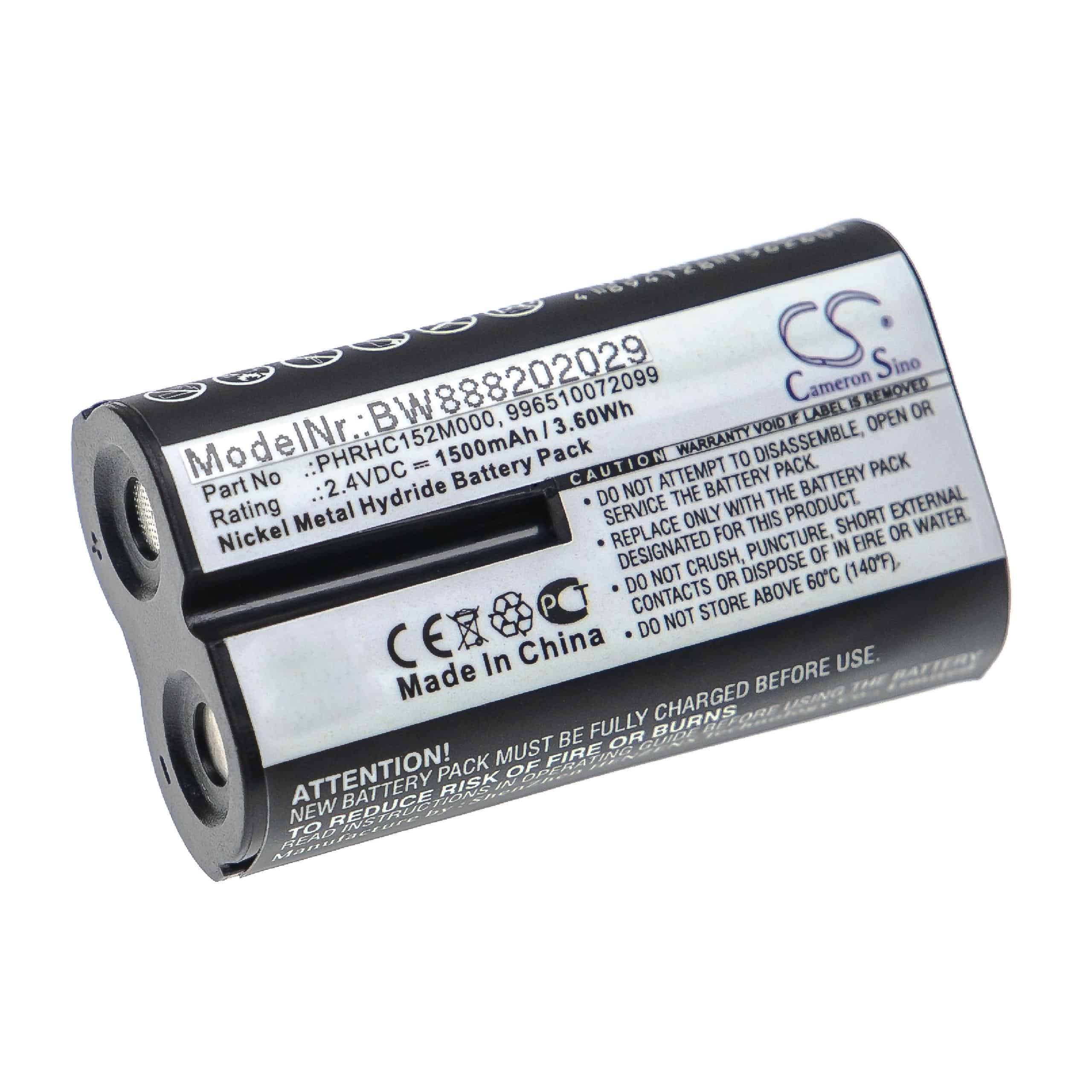 Batterie remplace Philips PHRHC152M000, 996510072099 pour moniteur bébé - 1500mAh 2,4V NiMH