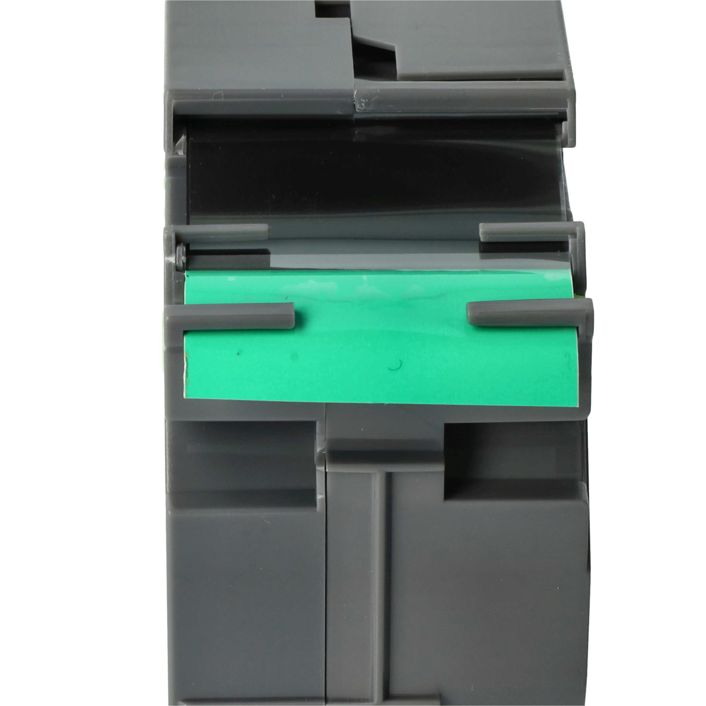 Label Tape as Replacement for Brother TZE-S761 - 36 mm Black to Green, Extra Stark