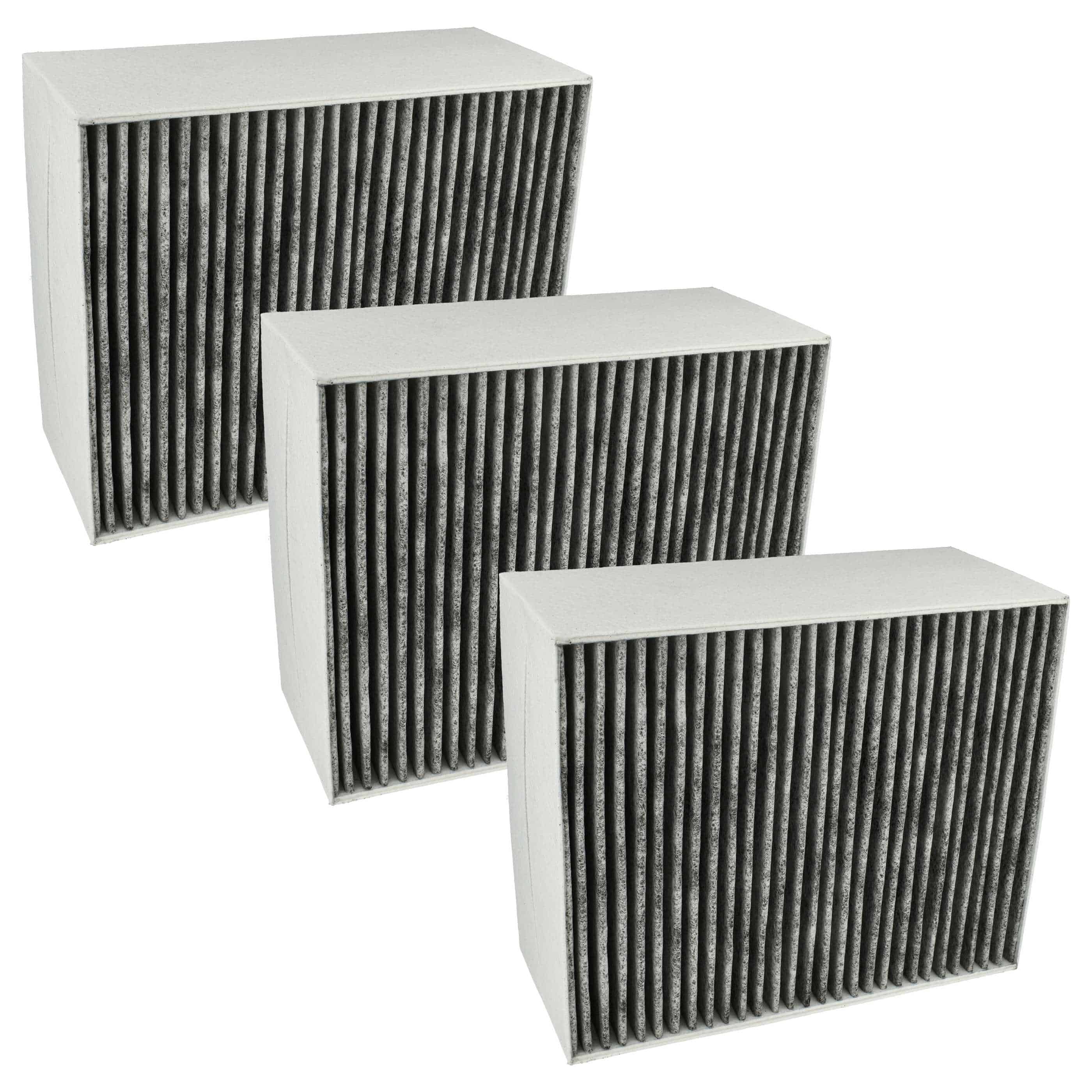 3x Activated Carbon Filter as Replacement for Bosch 00678460 for Siemens Hob - 22.7 x 18.9 x 10 cm