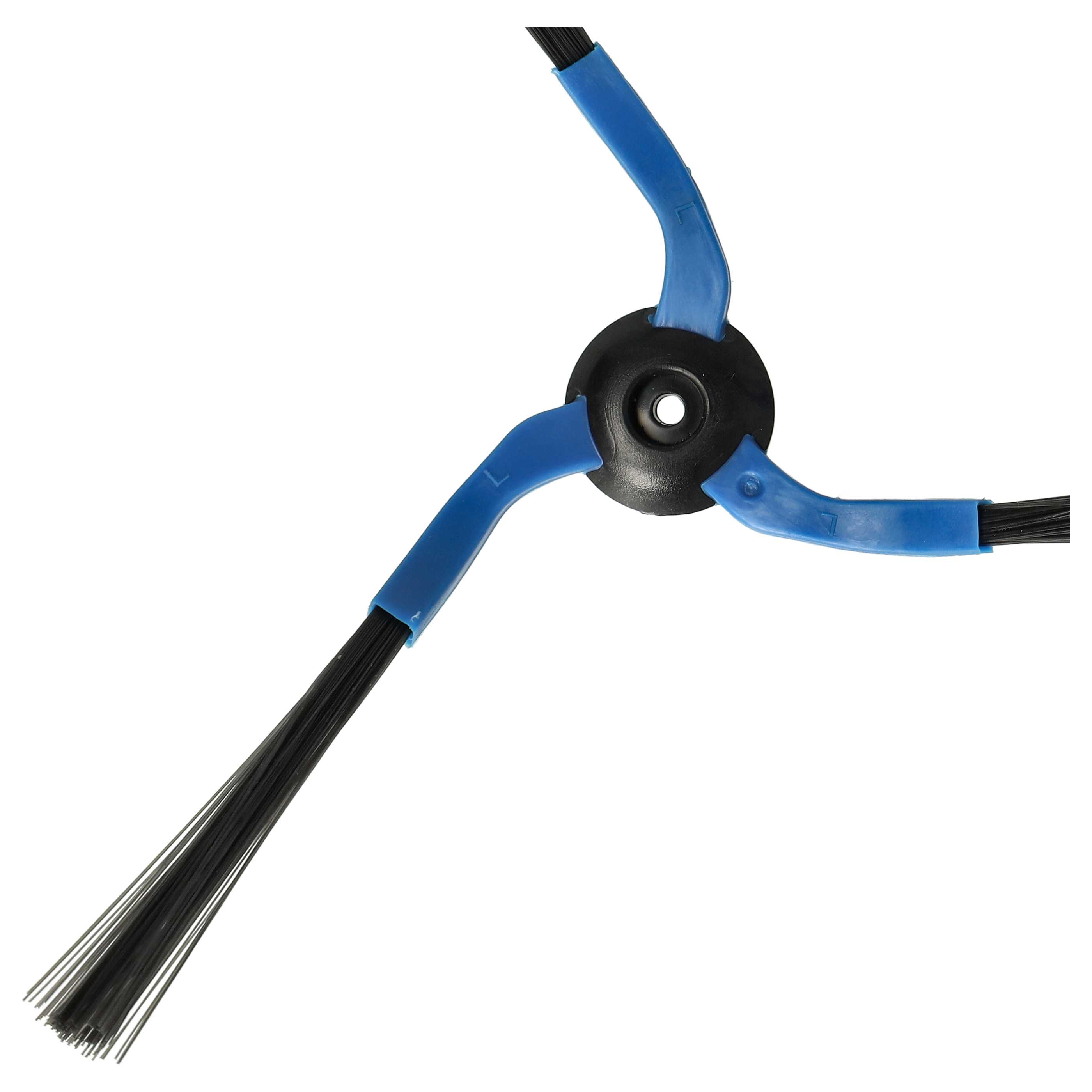 8x Side Brush suitable for Samsung SR87xx Robot Vacuum Cleaner - 3-armed, black, blue