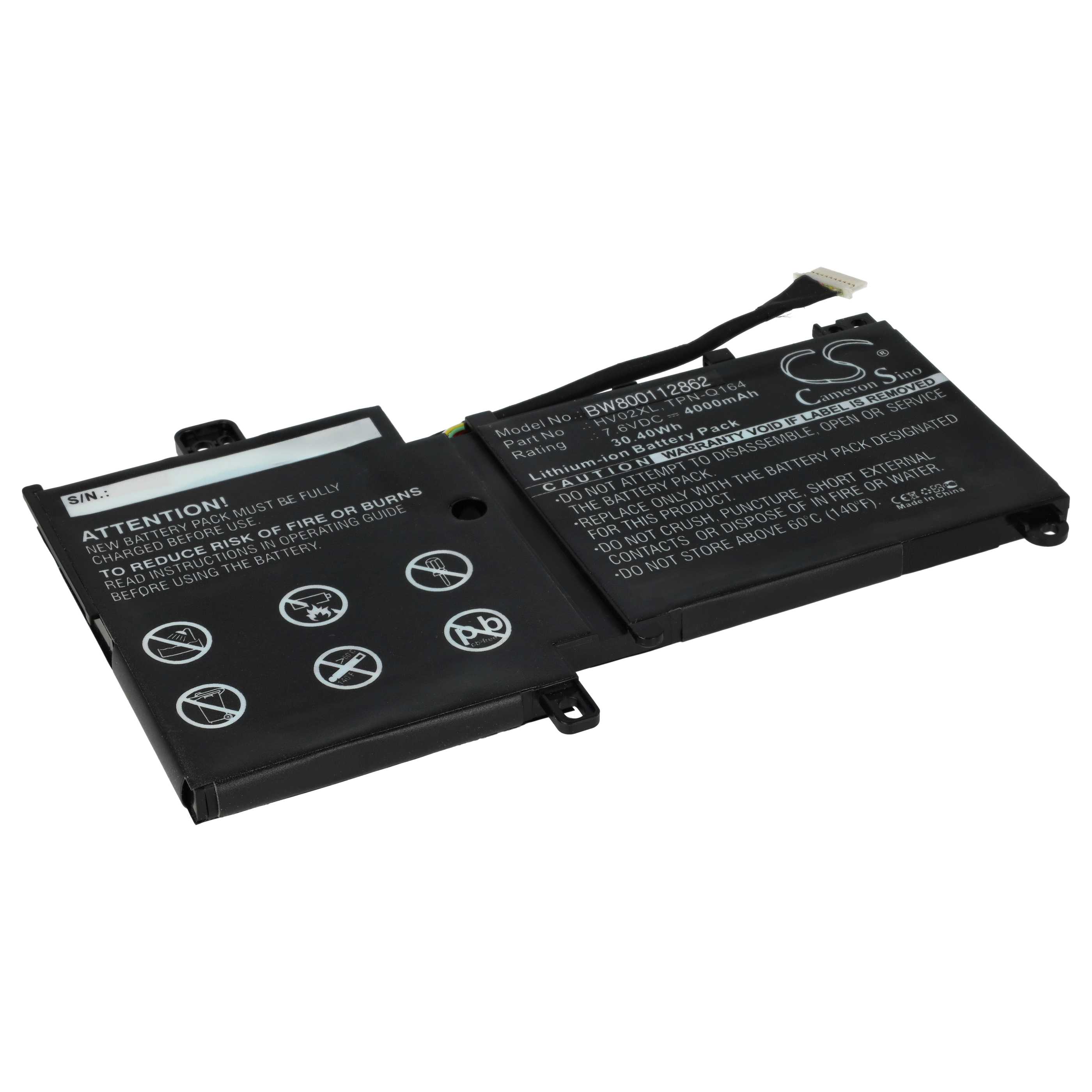 Akumulator do laptopa zamiennik HP TPN-Q164, HV02XL, 796219-421, HSTNN-LB6P, 796355-005 - 4000 mAh 7,6 V LiPo