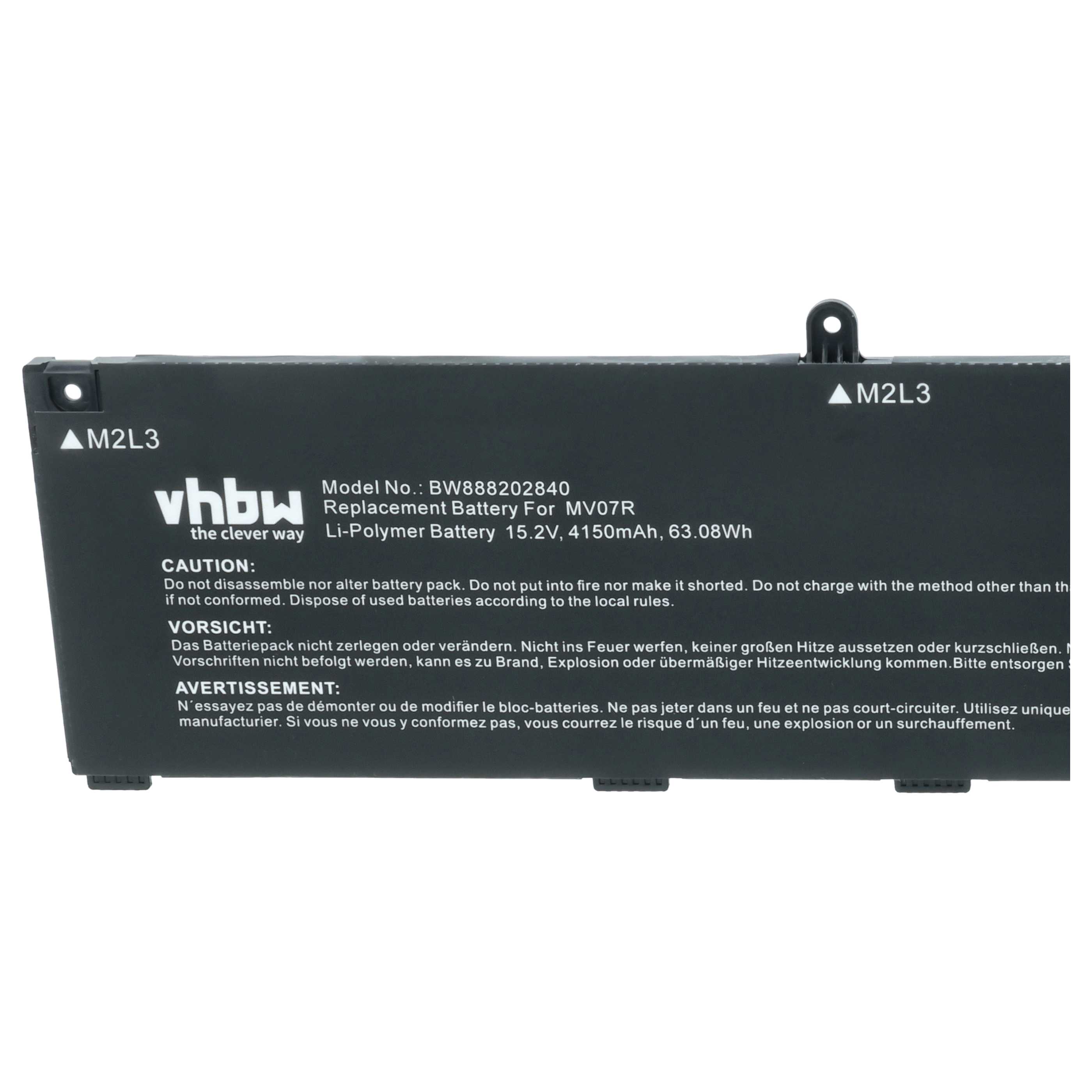 Akumulator do laptopa zamiennik Dell MV07R, W5W19, 0JJRRD, 4ICP6/55/74, 72WGV, JJRRD - 4150 mAh 15,2 V LiPo