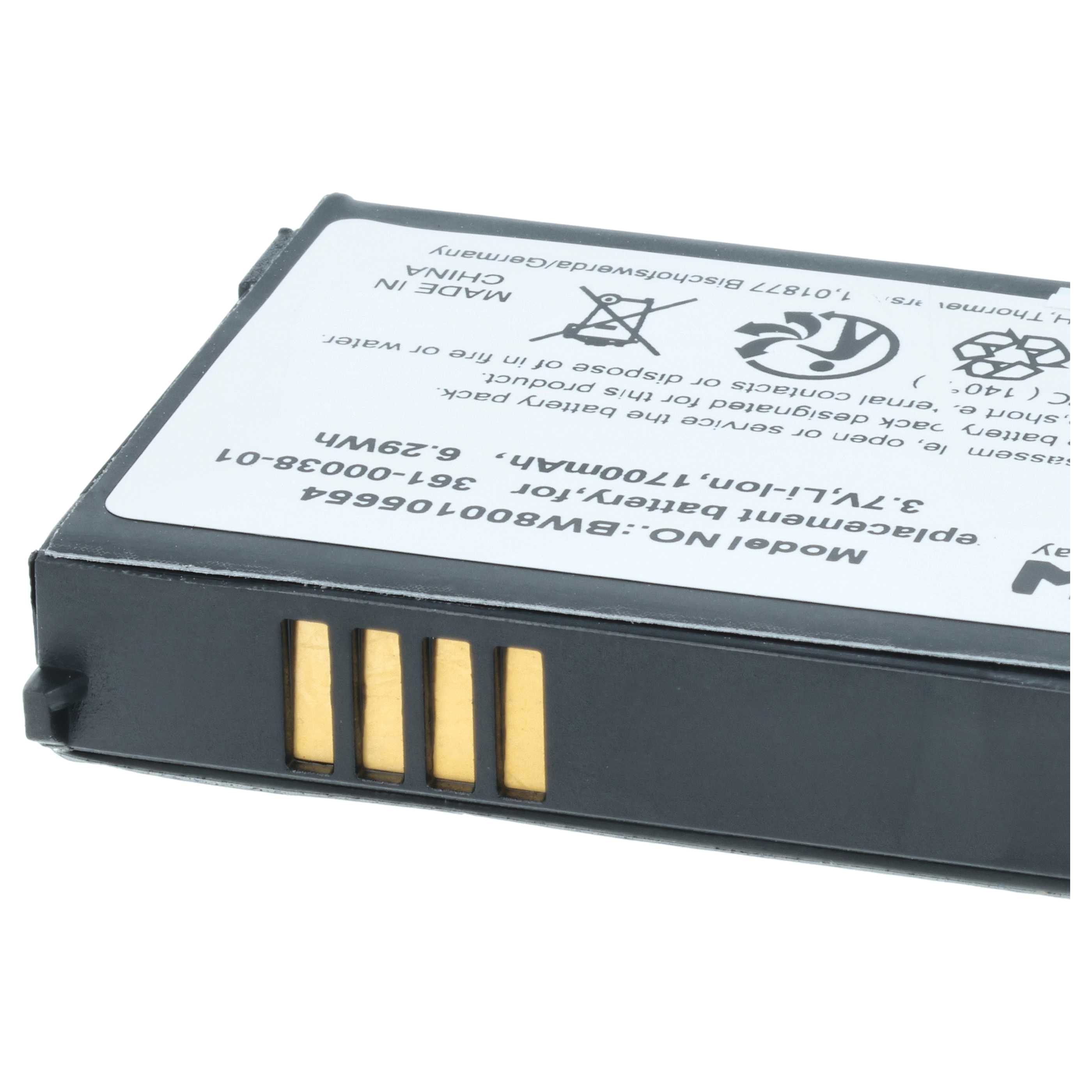 Akumulator do nawigacji GPS zamiennik Garmin 361-00038-01, 010-11143-00 - 1700 mAh 3,7 V Li-Ion