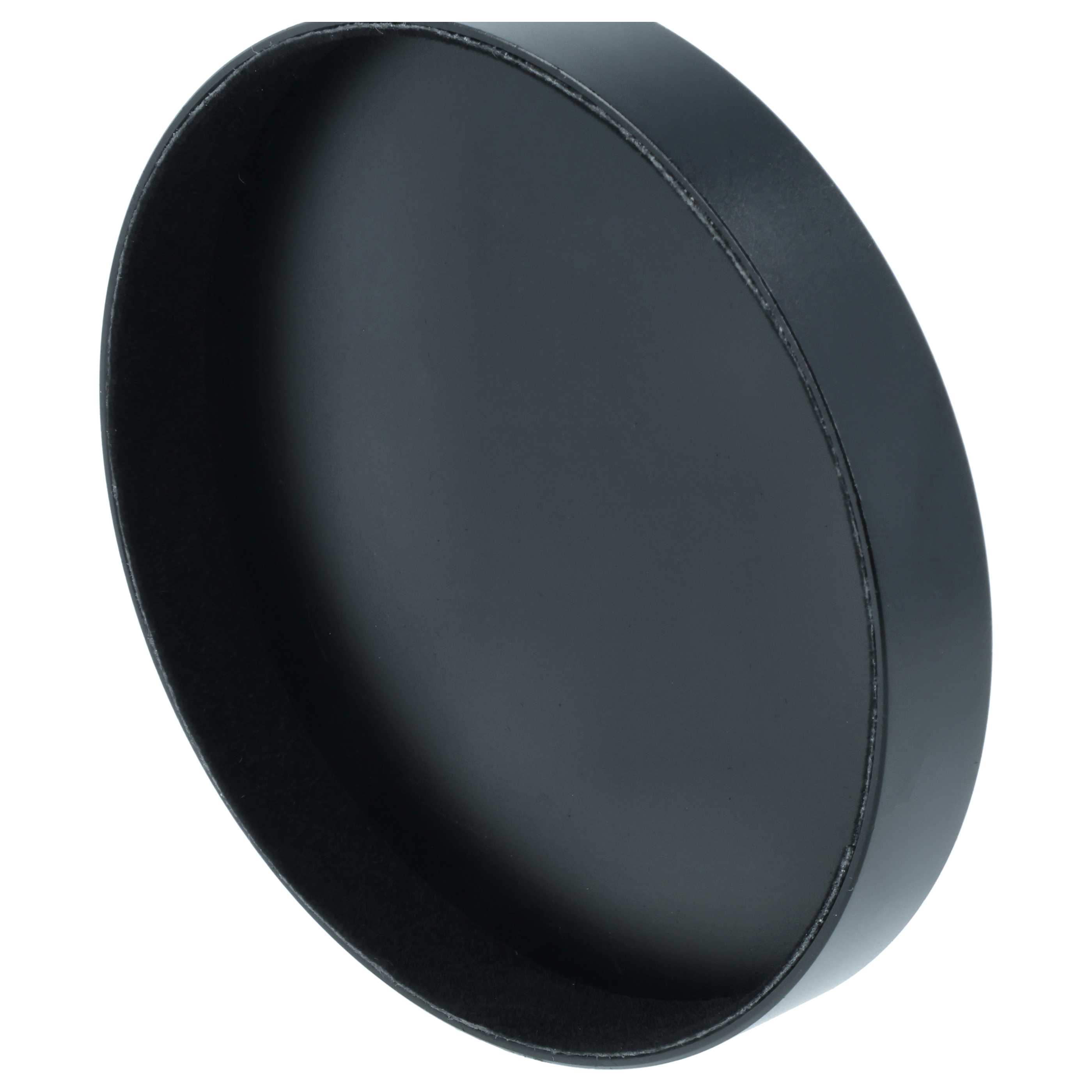 Bouchon d'objectif 80 mm - aluminium (anodisé) / intérieur flanelle, noir-mat