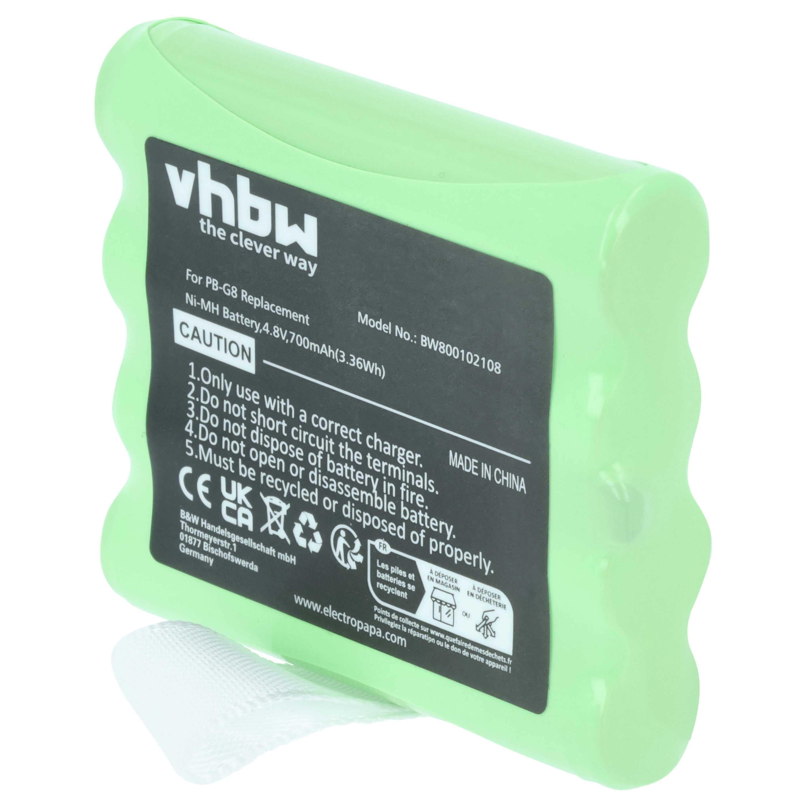 Radio 2x Battery replaces PB-G8 - 700 mAh 7.4 V NiMH