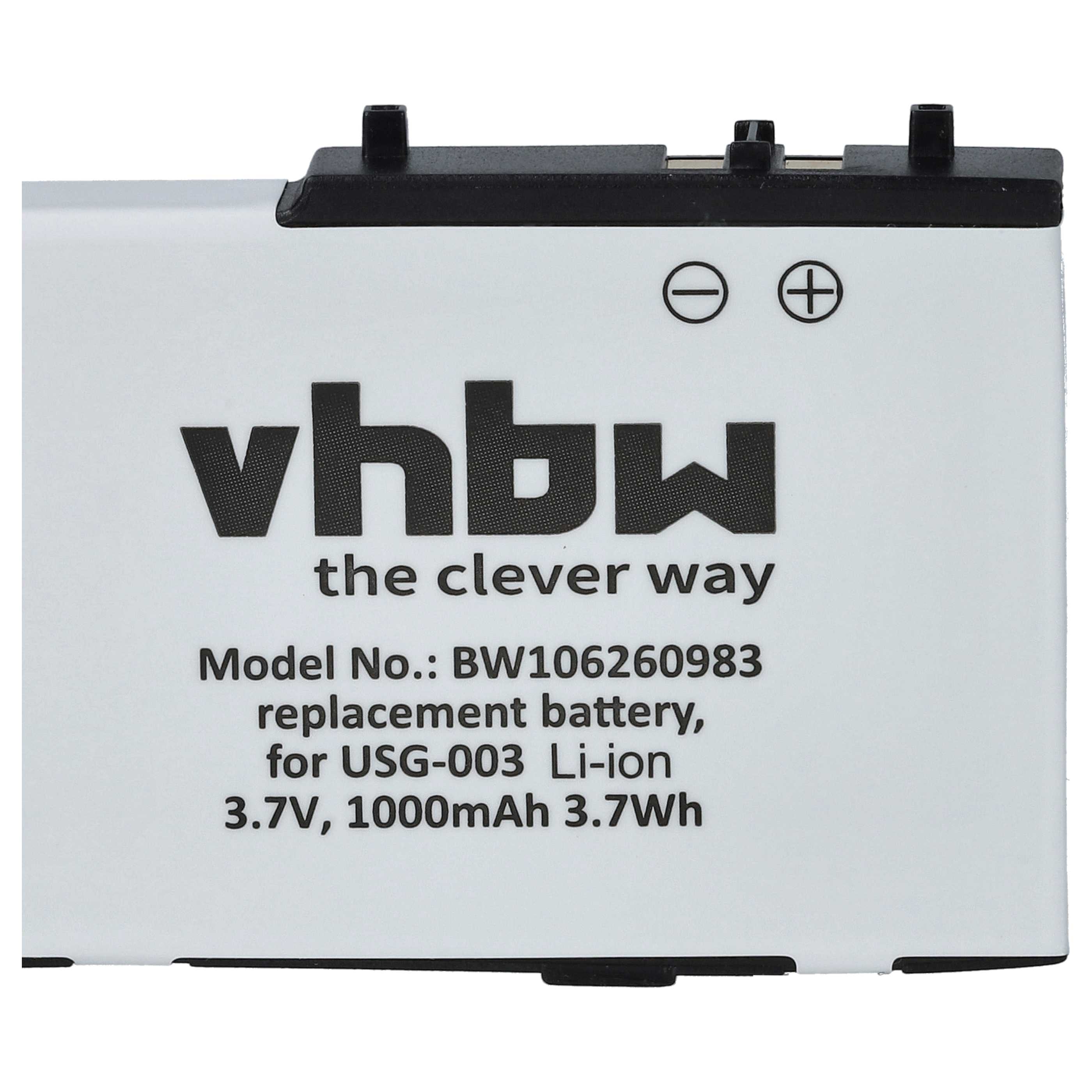 Games Console 2x Battery replaces Nintendo USG-001, USG-003 - 900 mAh 3.7 V Li-Ion