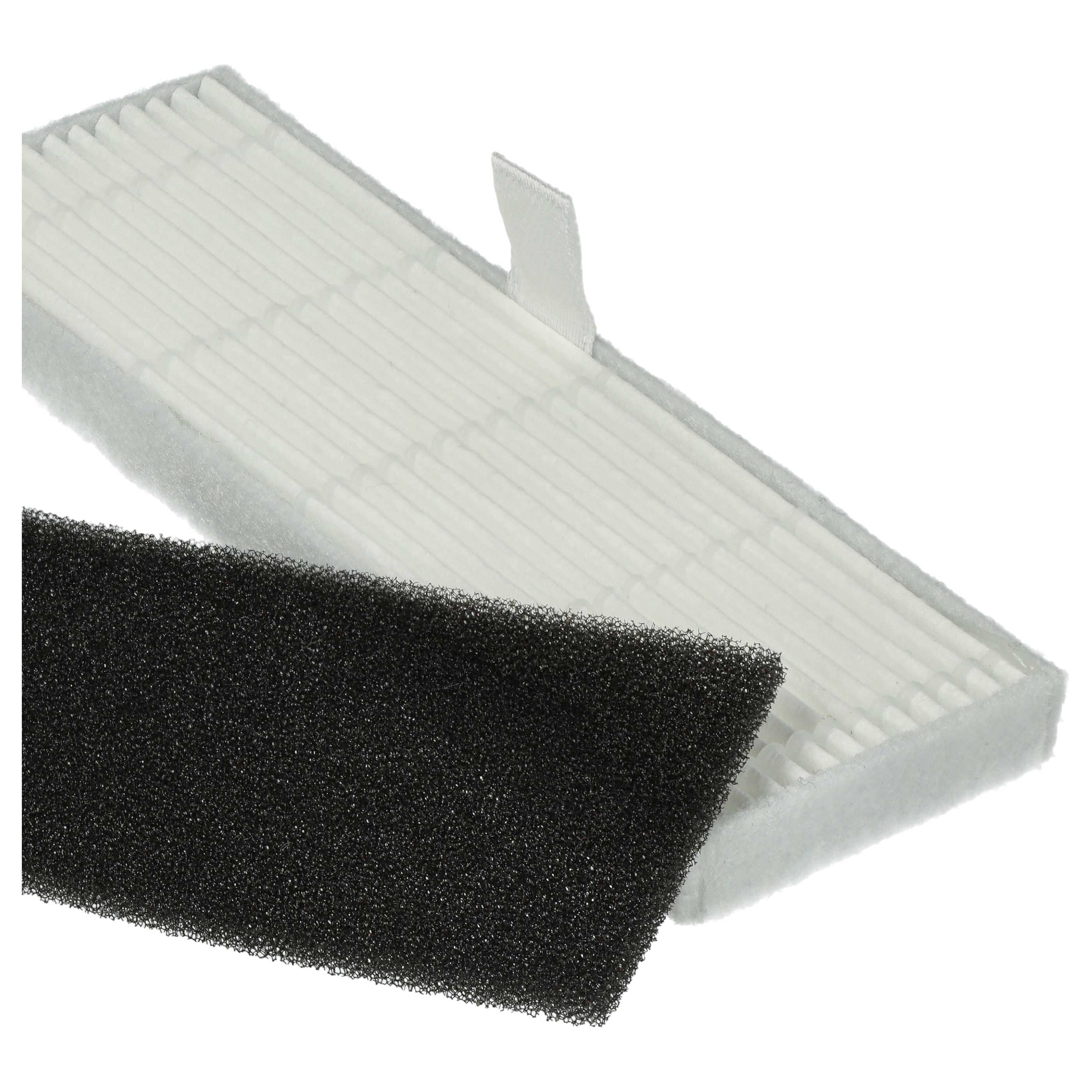 Lot de 10x filtres filtre mousse, filtre particules fines pour aspirateur robot Proscenic, Kyvol, Uoni, Ulteni