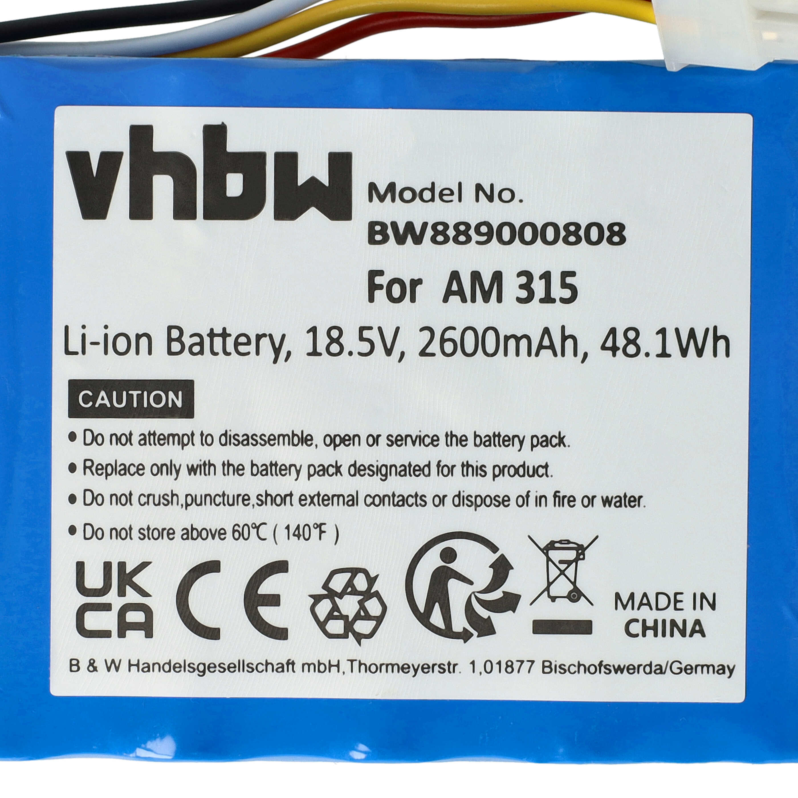 Batterie pour Husqvarna Automower 310 pour outil de jardinage - 2600mAh 18,5V Li-ion