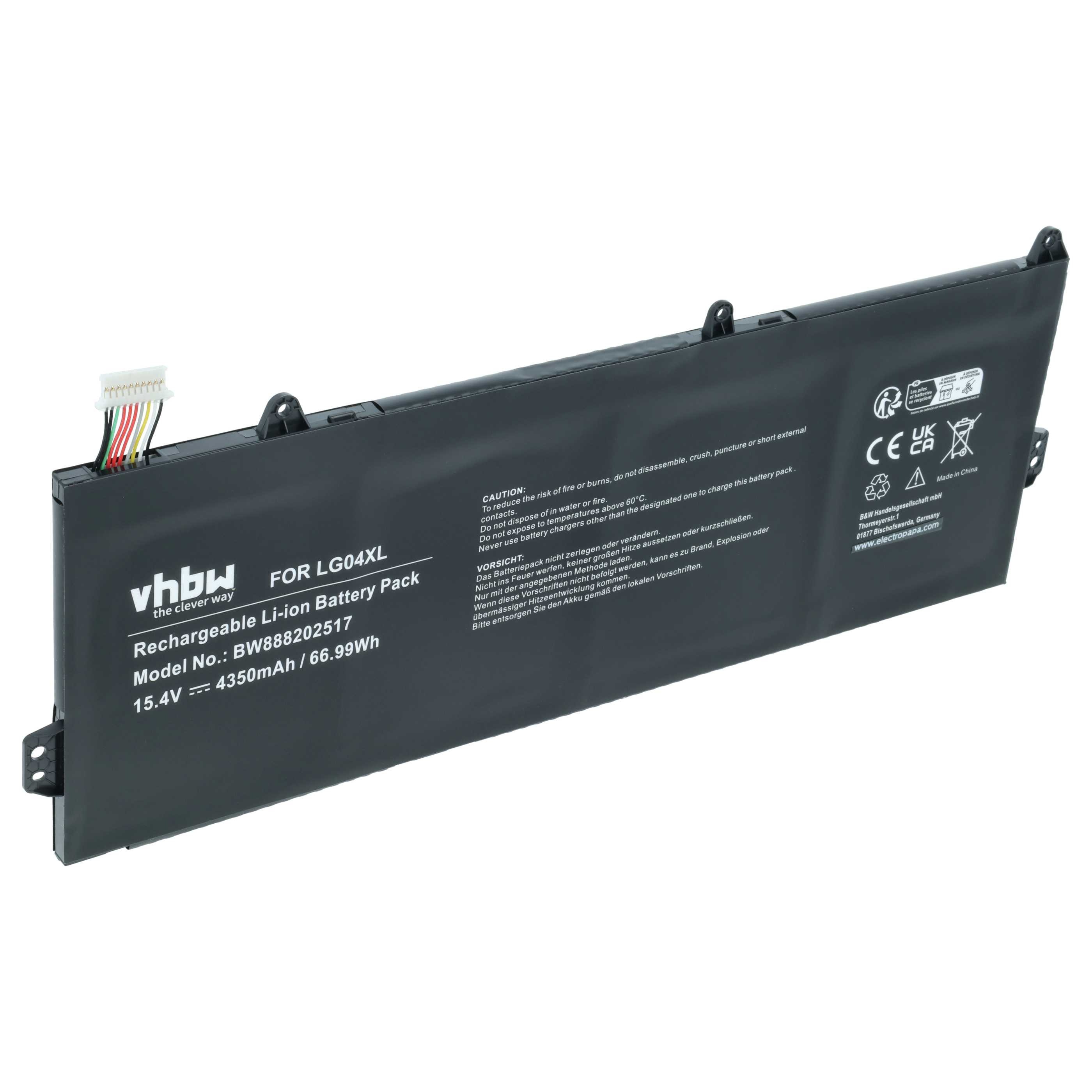 Akumulator do laptopa zamiennik HP HSTNN-IB8S, L32535-141, L32535-1C1, L32654-005 - 4350 mAh 15,4 V LiPo