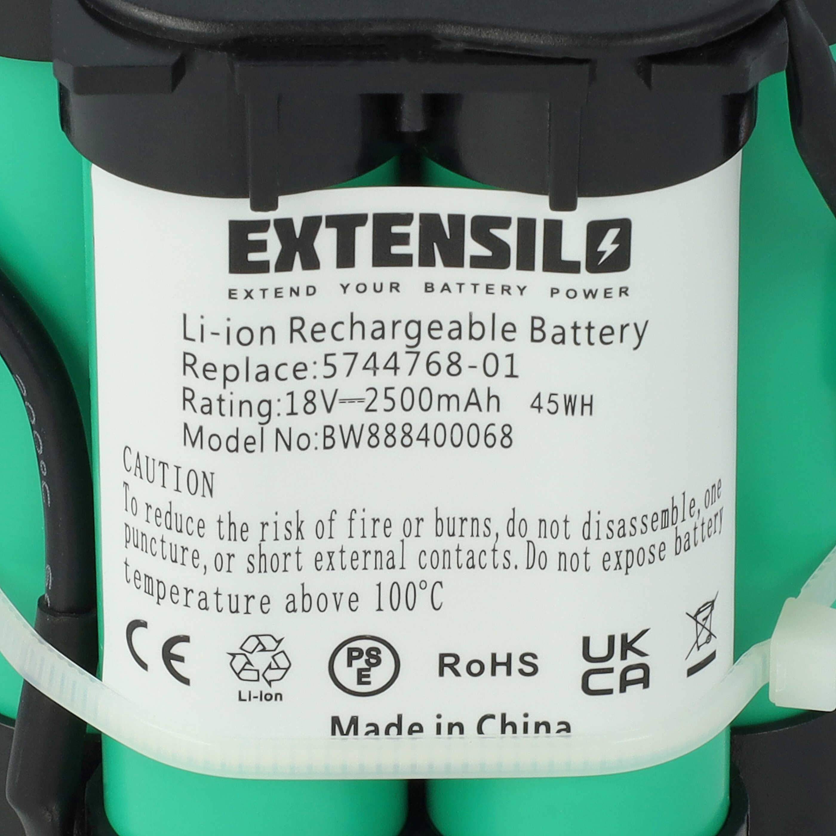 Batterie pour Gardena R40Li / Husqvarna Automower / Flymo 1200R pour outil de jardinage - 2500mAh 18V Li-ion