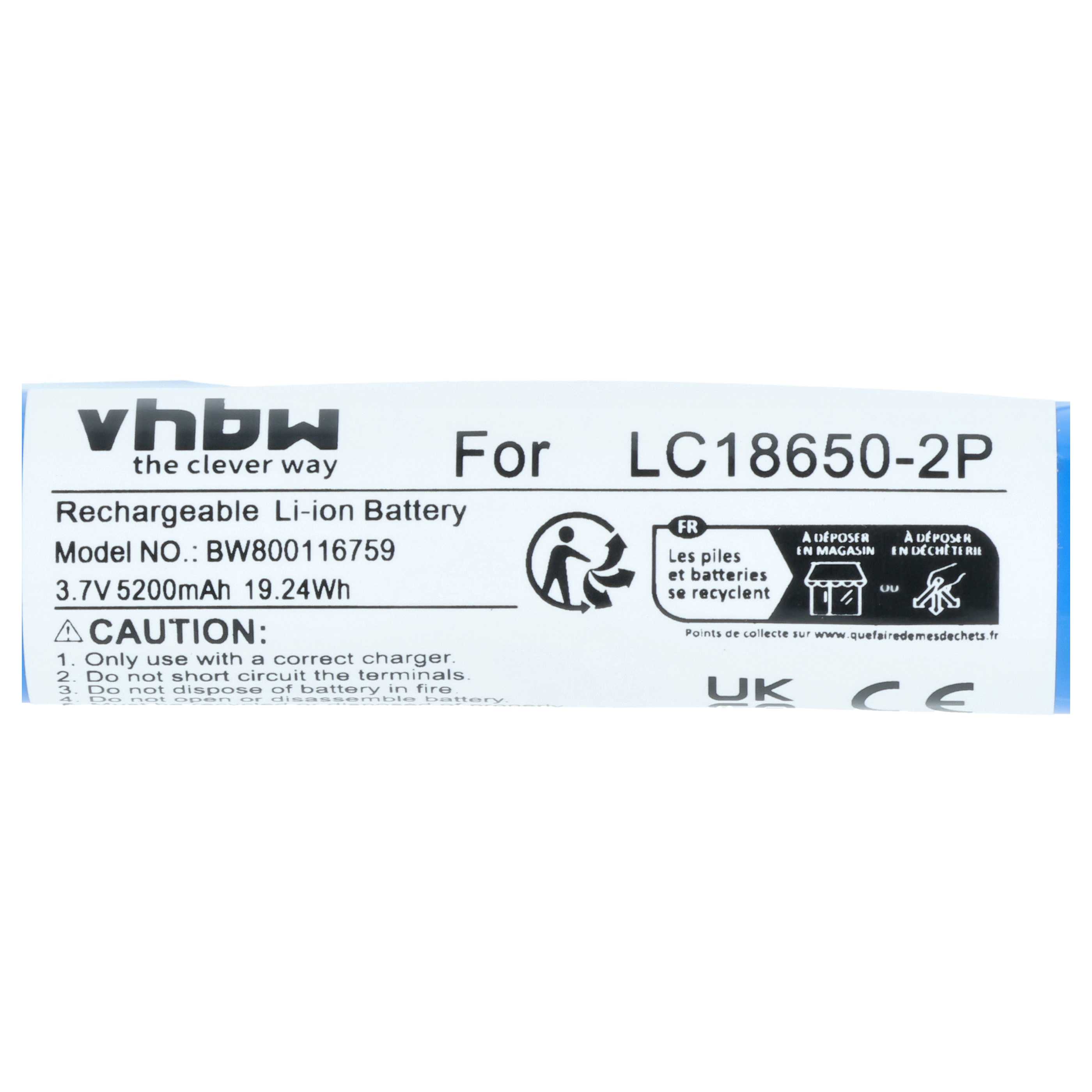 DAB Radio Battery for Pure Move 400D - 5200 mAh 3.7 V Li-Ion