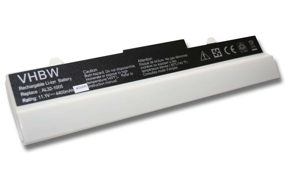 Notebook Battery Replacement for Asus 70-OA1B1B2100, 0B20-00KA0AS, 90-OA001B9000 - 4400mAh 11.1V Li-Ion, white