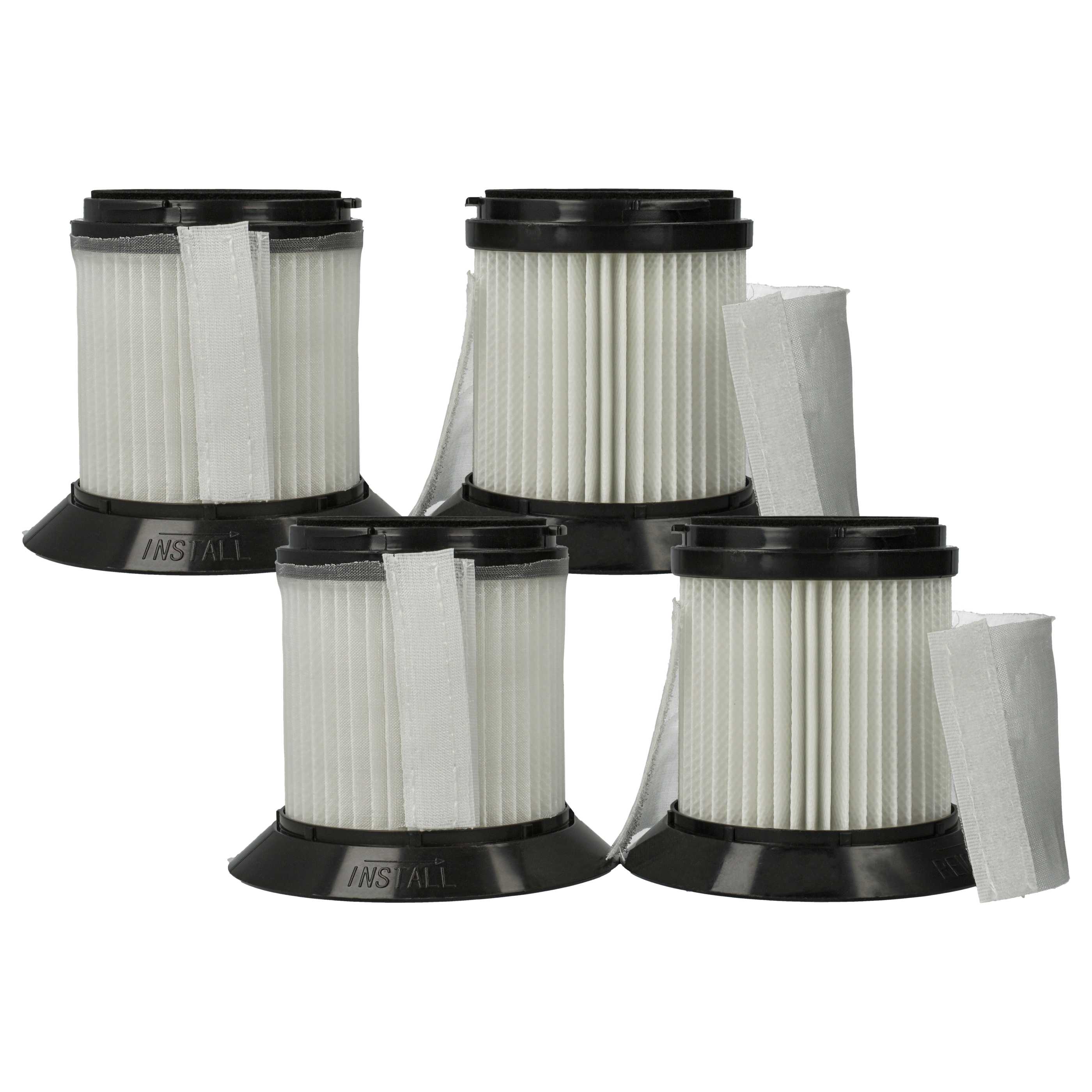 4x Filtro para aspiradora Sichler Zyklon BLS-200 - filtro Hepa negro / blanco