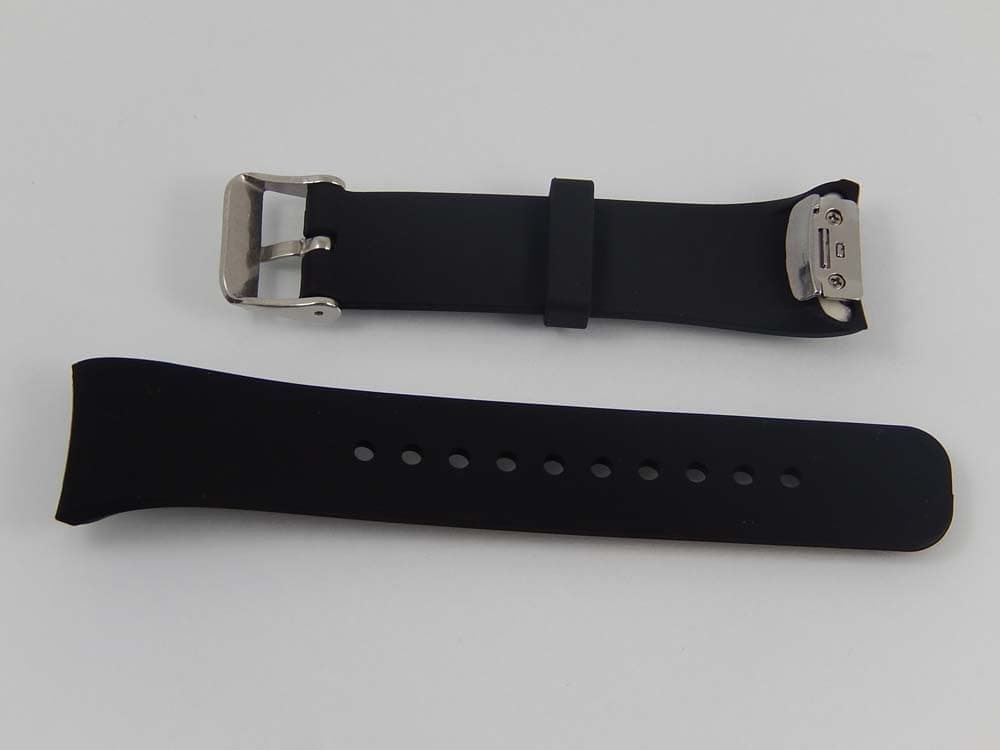 wristband for Samsung Gear Smartwatch - 11.9cm + 8.7 cm long, 23mm wide, silicone, black