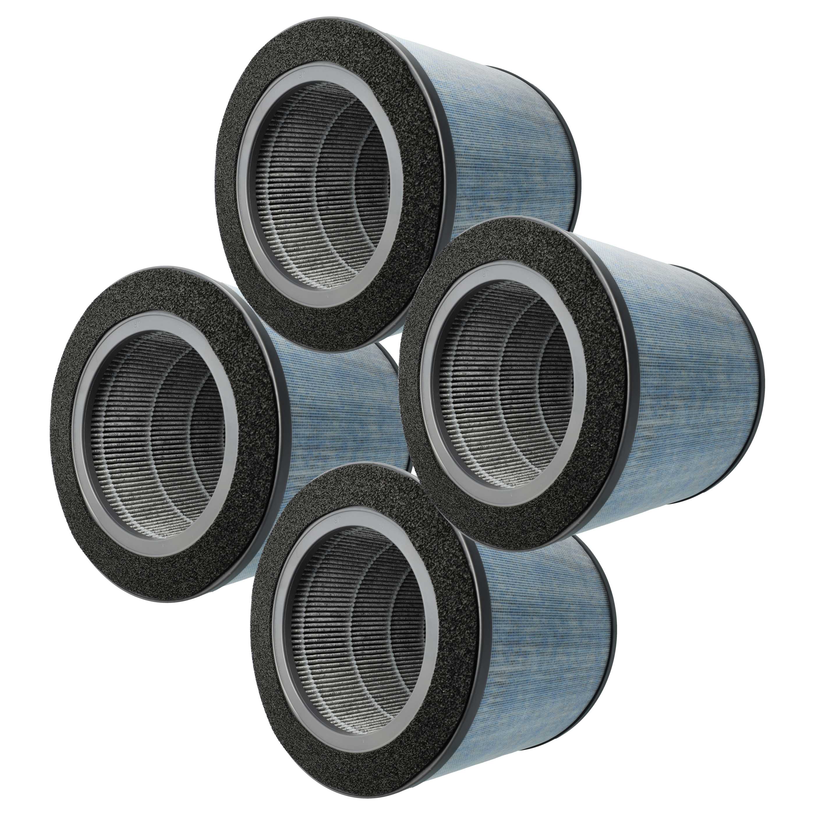 4x Air Purifier Filter replaces Comedes PT94101 - pre-filter+HEPA+activated carbon Set