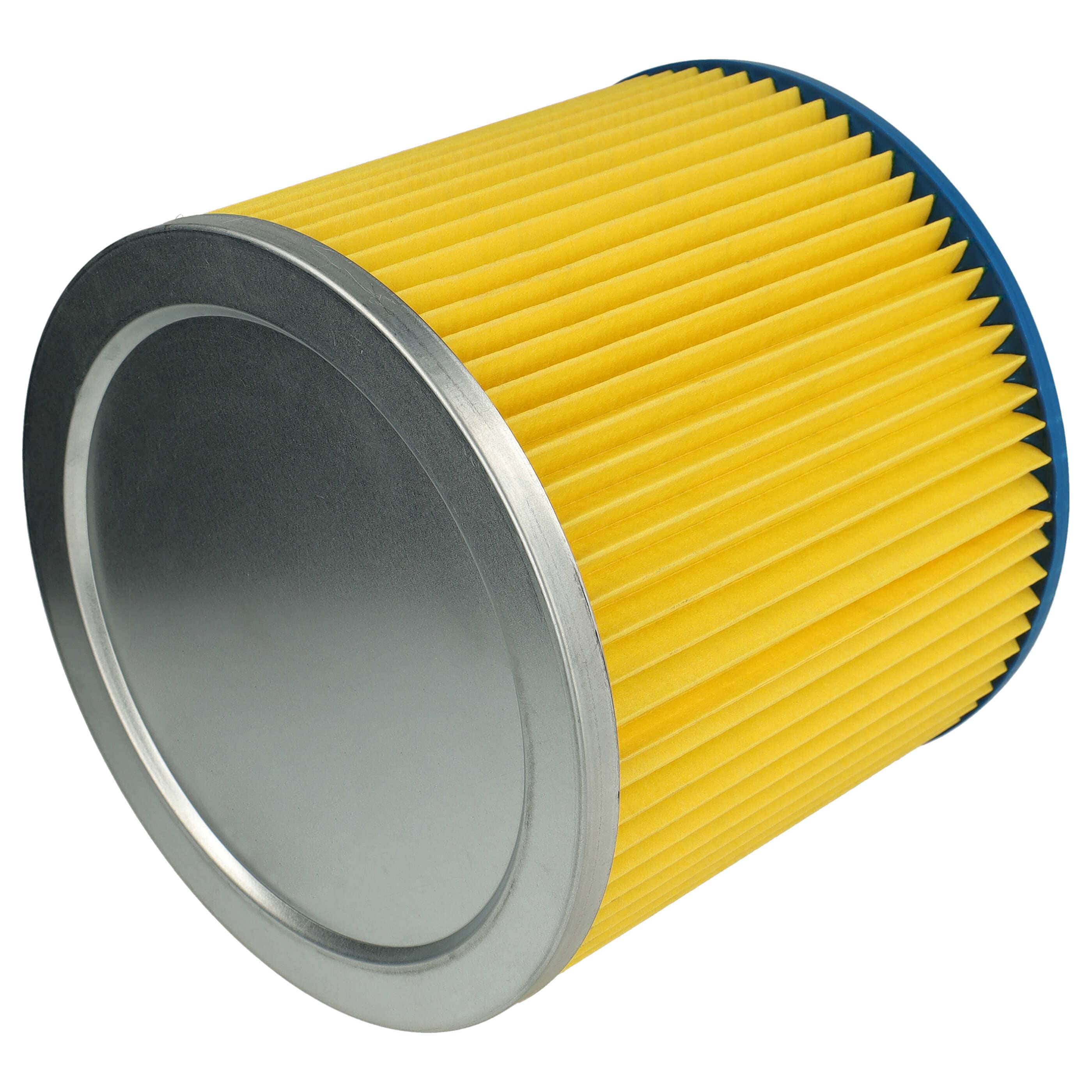 10x Filtro reemplaza Einhell 2351110 para aspiradora LIV, azul / amarillo