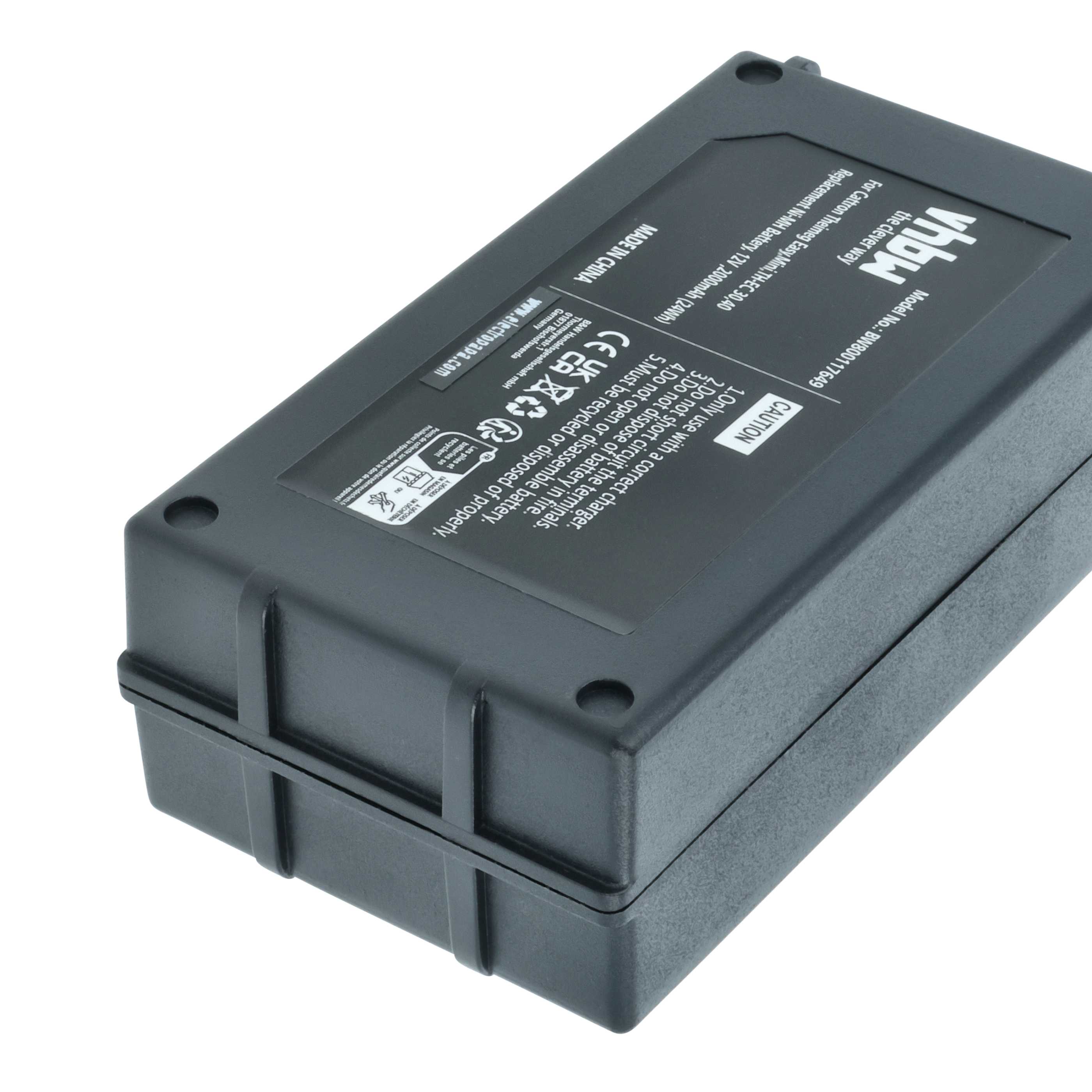 Akku (2 Stück) als Ersatz für Cattron Theimeg BT081-00053, BT081-00061 Steuerung - 2000mAh 12V NiMH